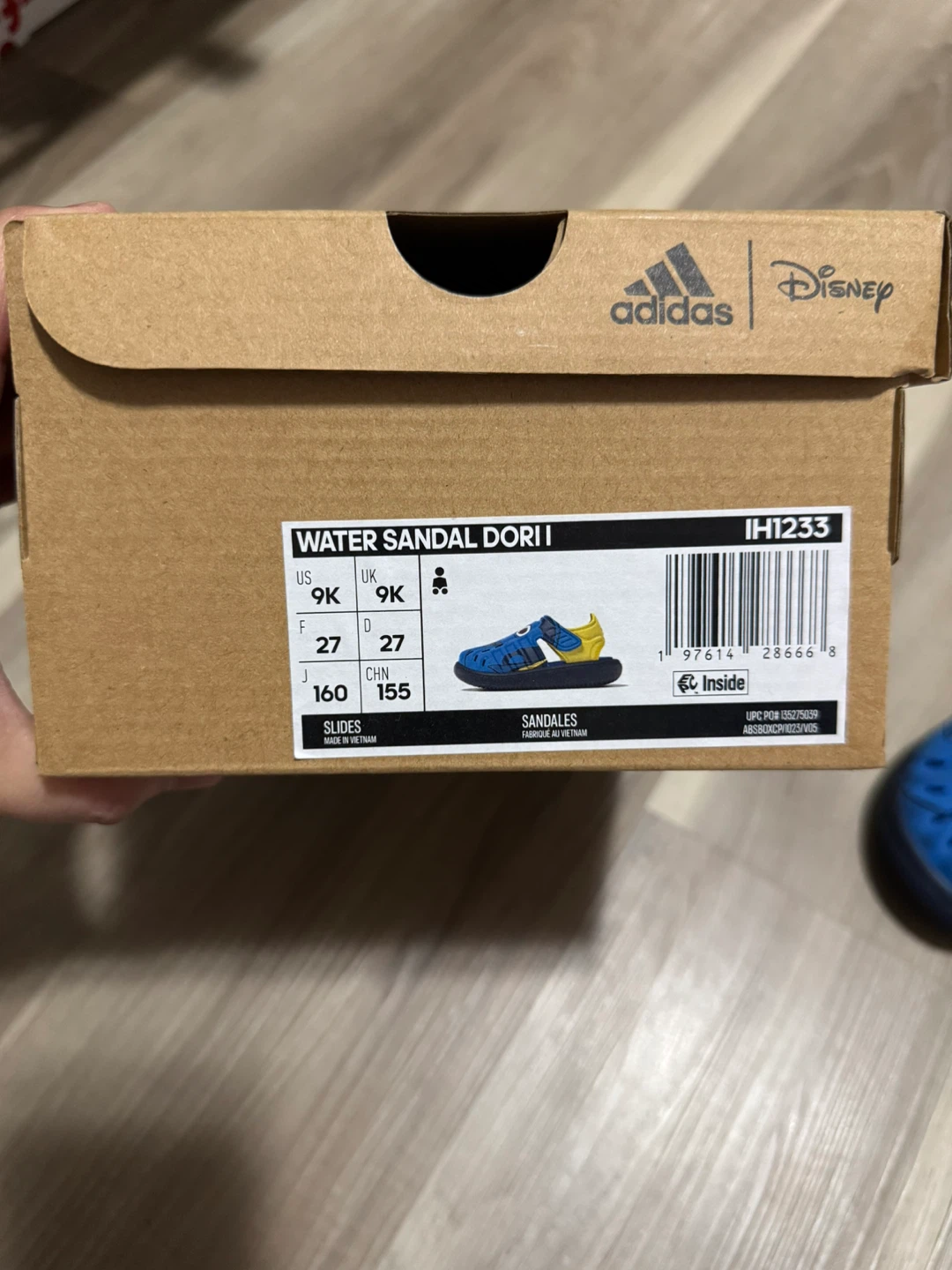 Adidas x Disney Pixar Dori Water Sandals - Size 9K - photo 3