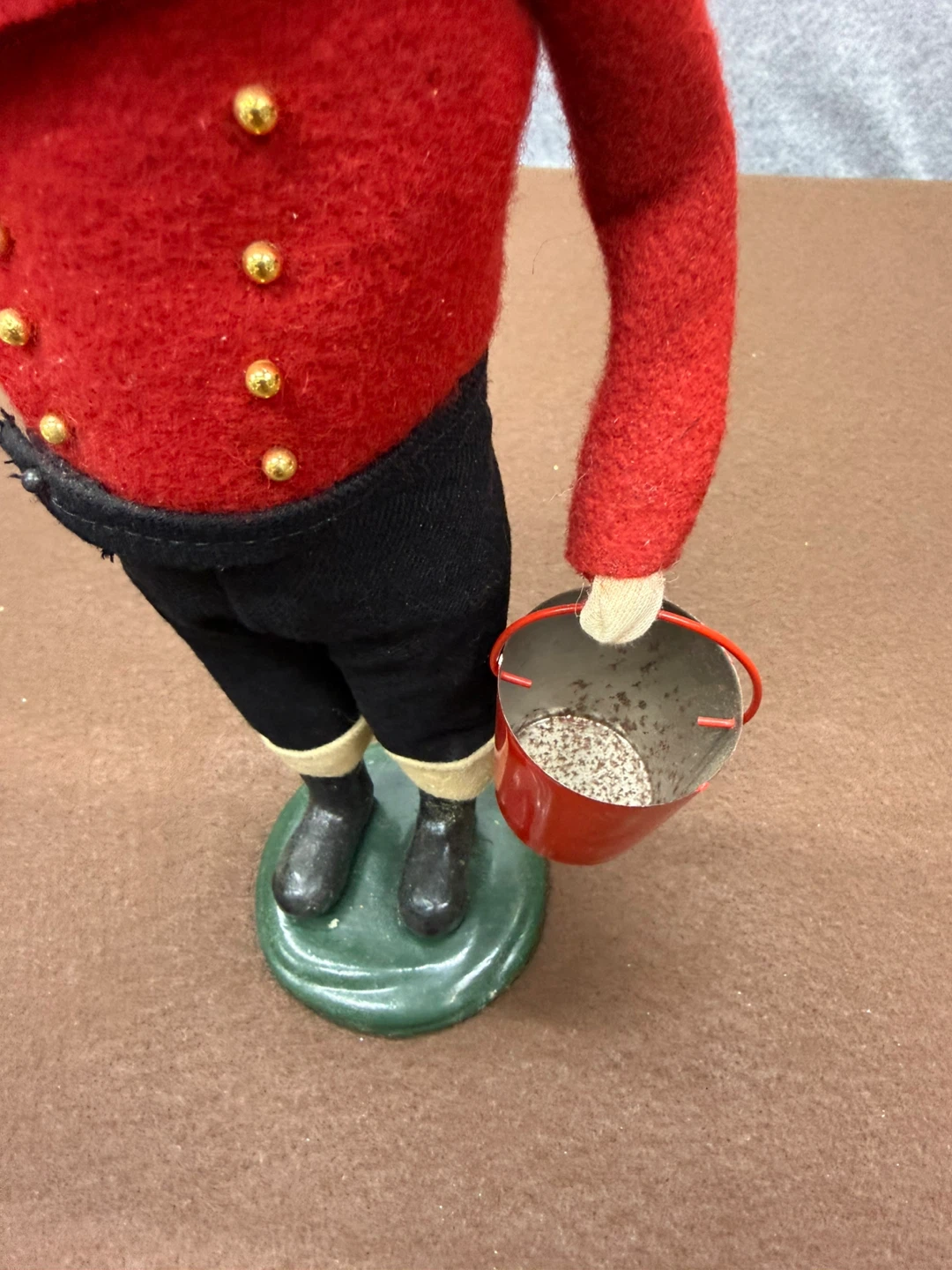 Vintage Bellhop Doll with Bucket and Cane - photo 3