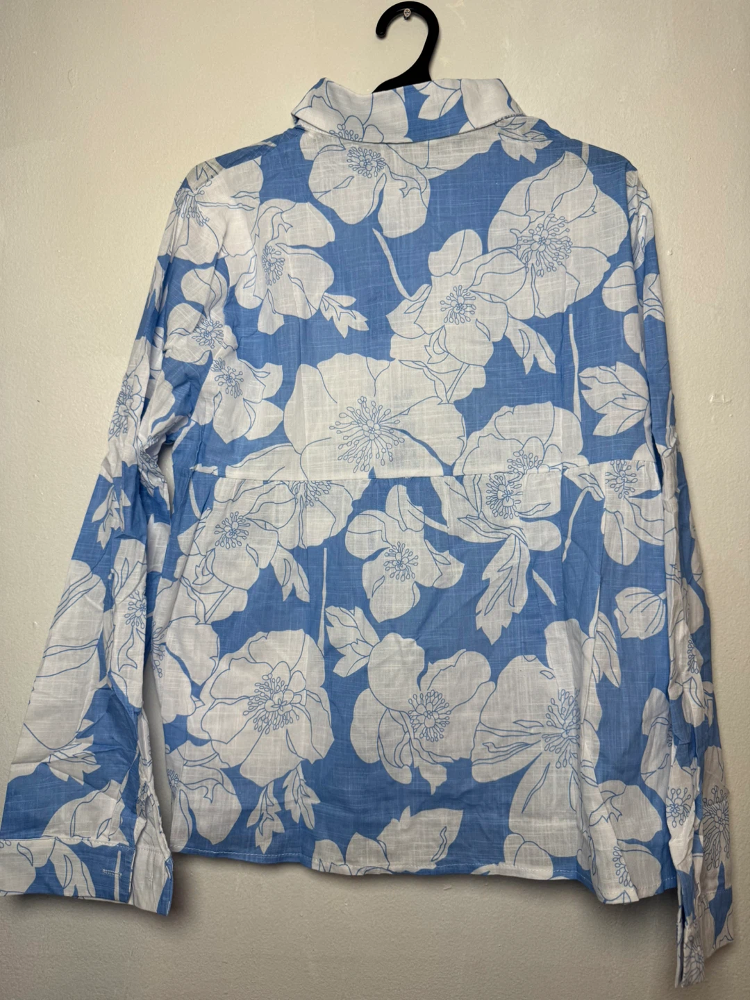 Men's Floral Print Button-Up Shirt 2XL - photo 2