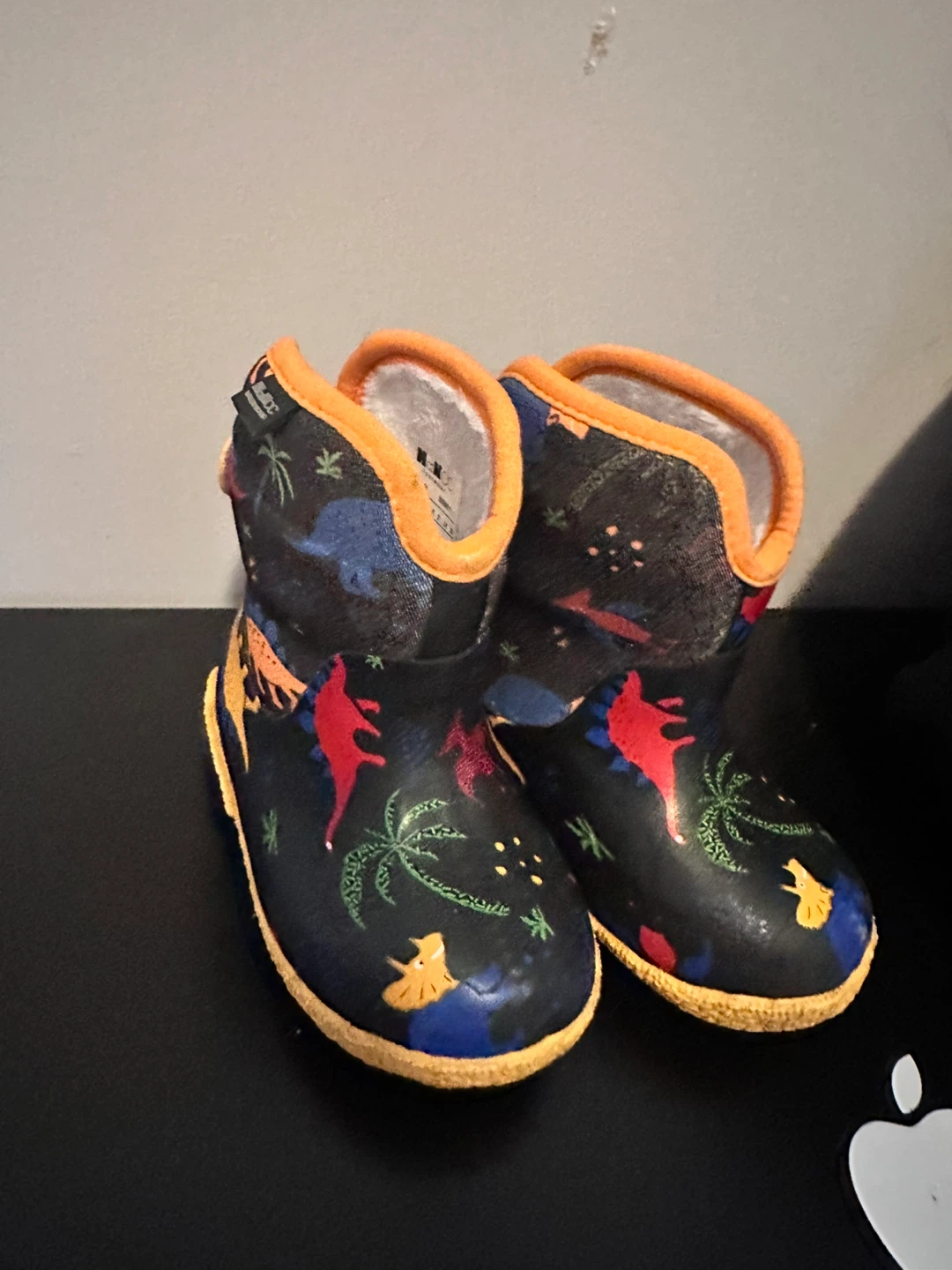 Moccis Toddler Waterproof Dinosaur Boots Size US 5