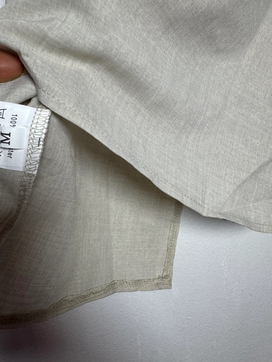 Linen Blend Vest and Wide Leg Pants Set - Size M - photo 5