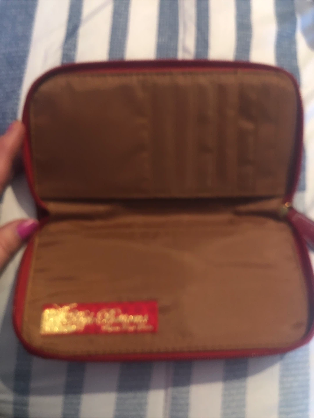 Red Leather Wallet - photo 2