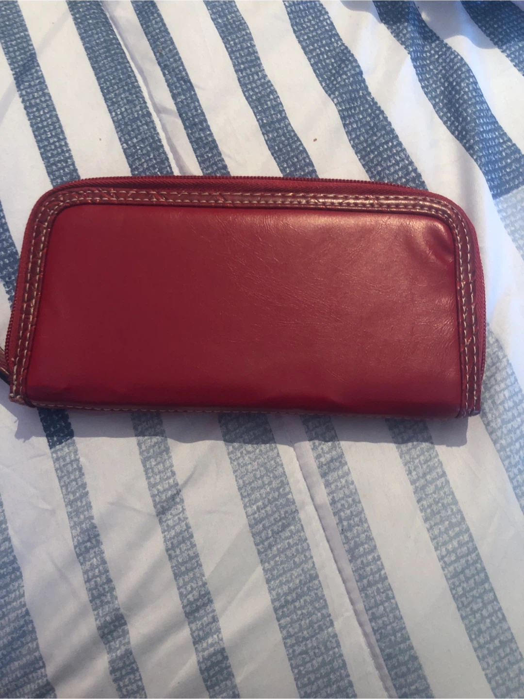 Red Leather Wallet - photo 3