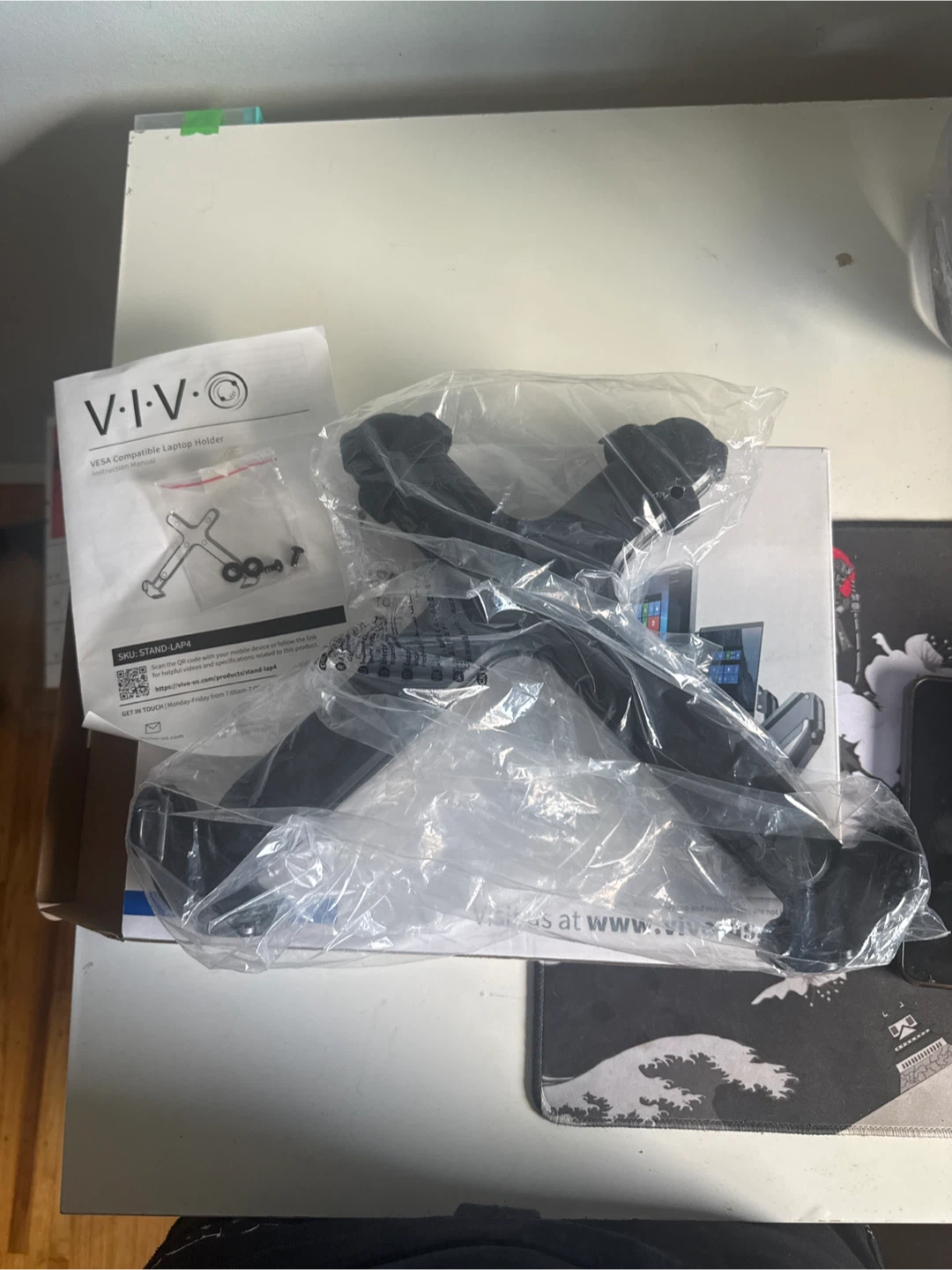 VIVO VESA Compatible Laptop Holder for minitor arm - photo 3