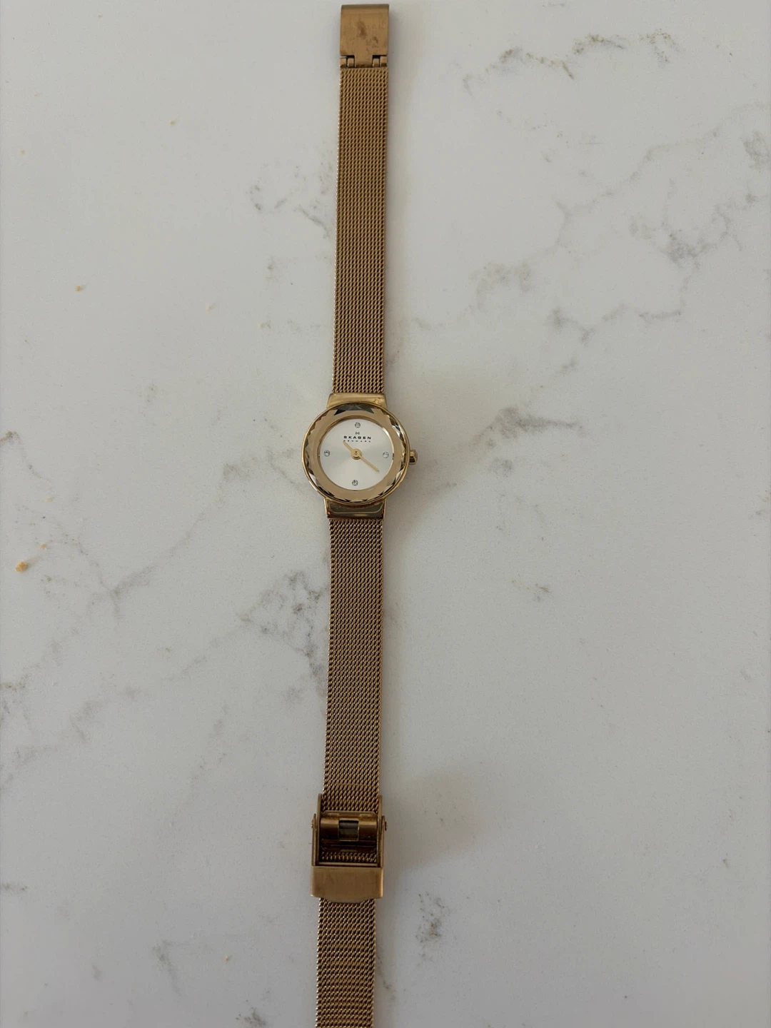 Skagen SKW2186 Women's Gold Mesh Band Watch