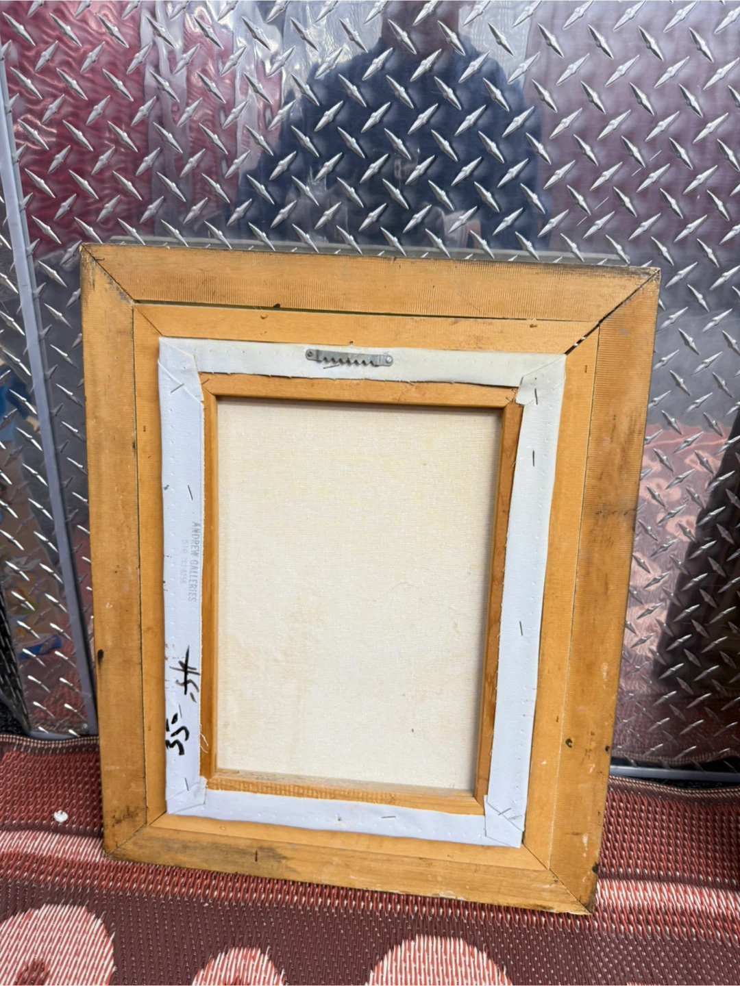 Framed Oil Painting of Paris Street Scene - photo 5