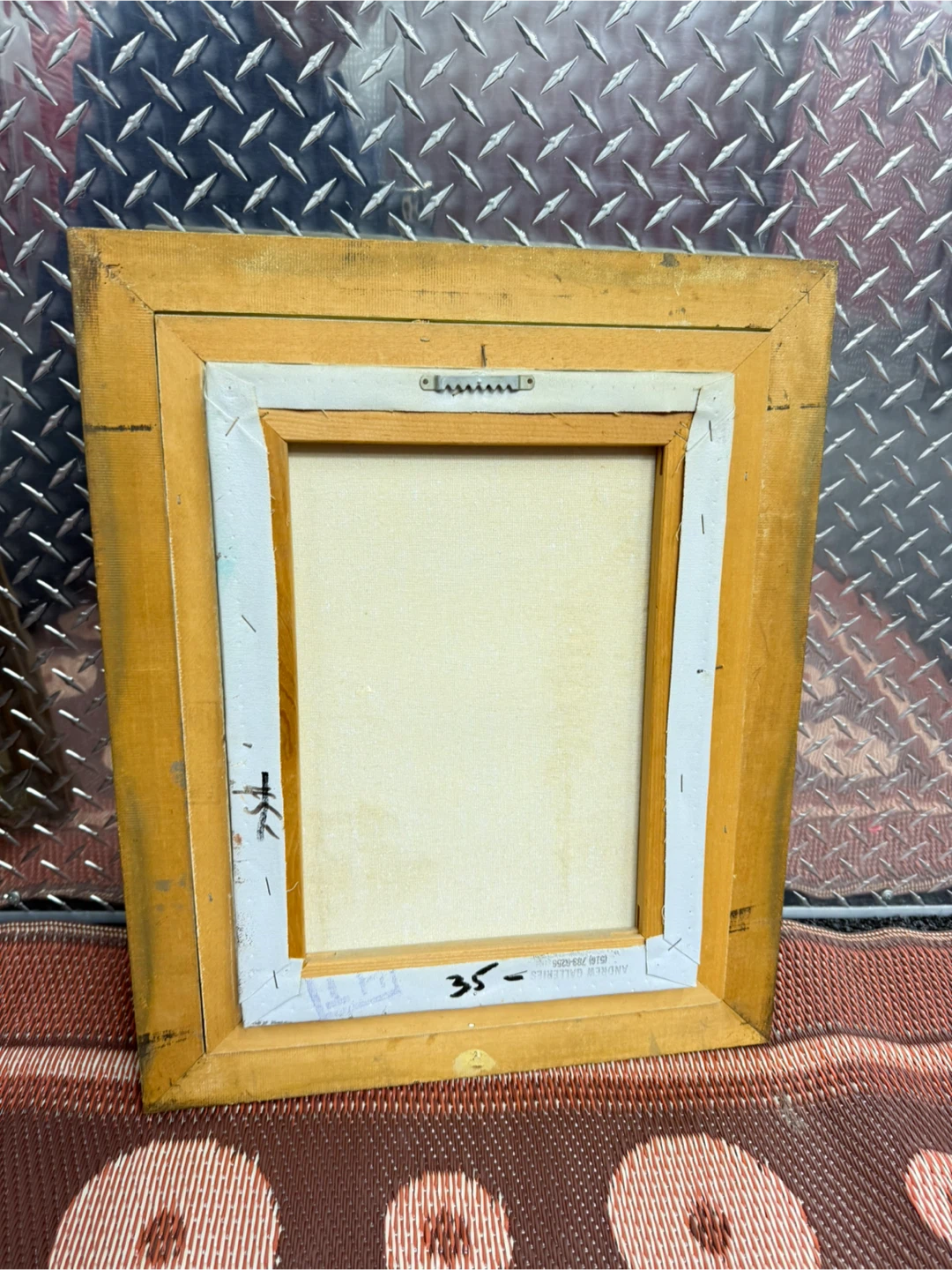 Framed Oil Painting of Paris Street Scene - photo 4