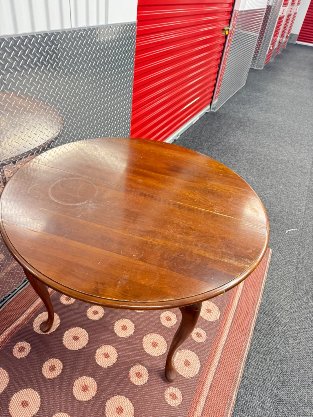 Wooden Round Dining Table with Cabriole Legs - photo 2
