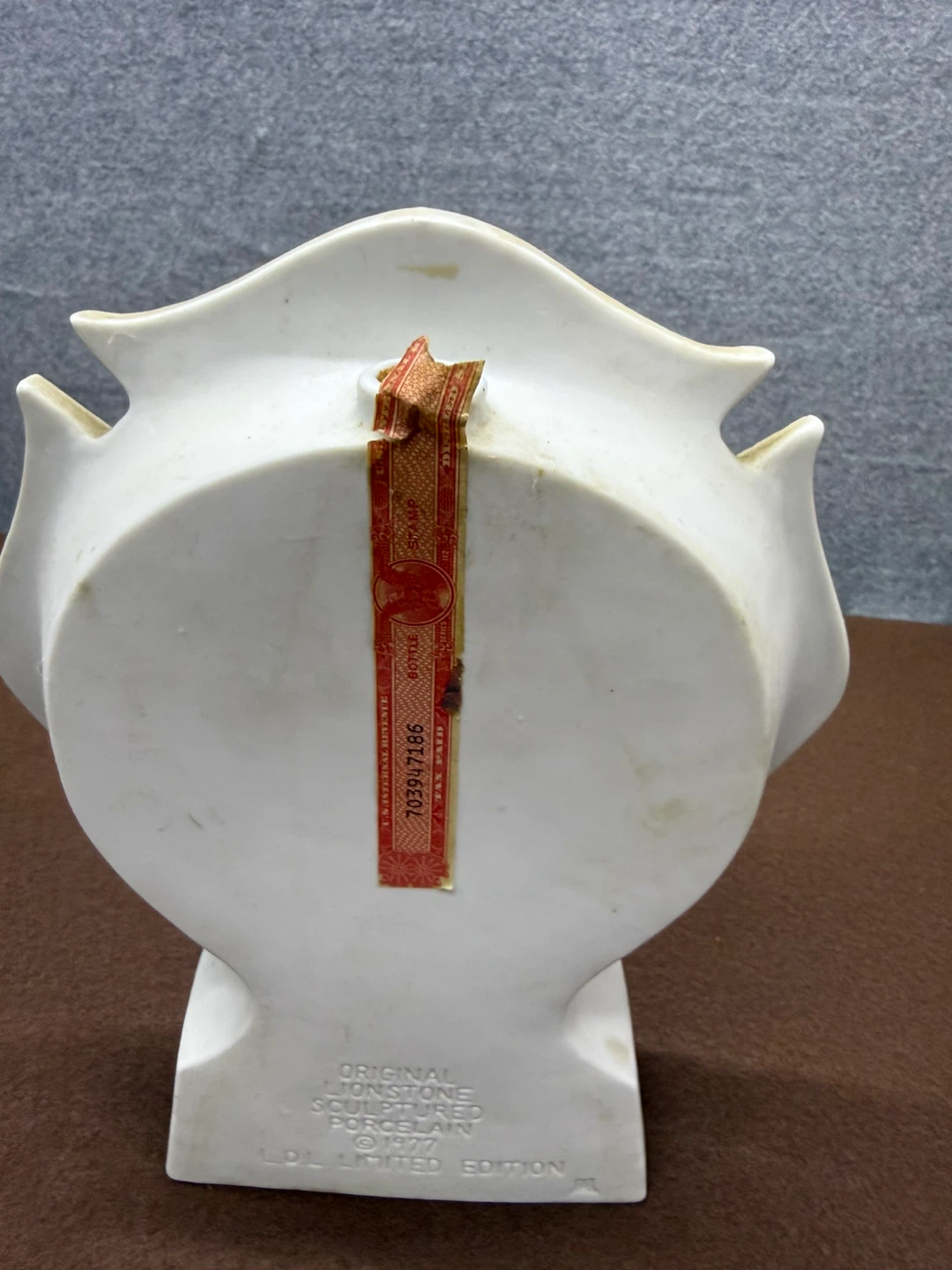 IAFF Firefighters Lionstone 1977  Porcelain Decanter - photo 5