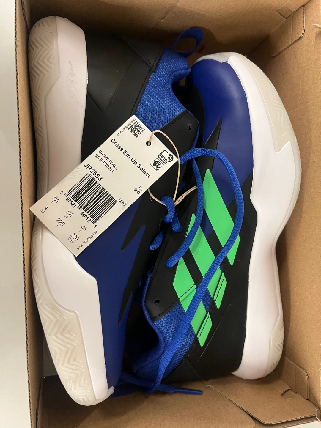 New Adidas Basketball Shoes - Size 4 Y - photo 2