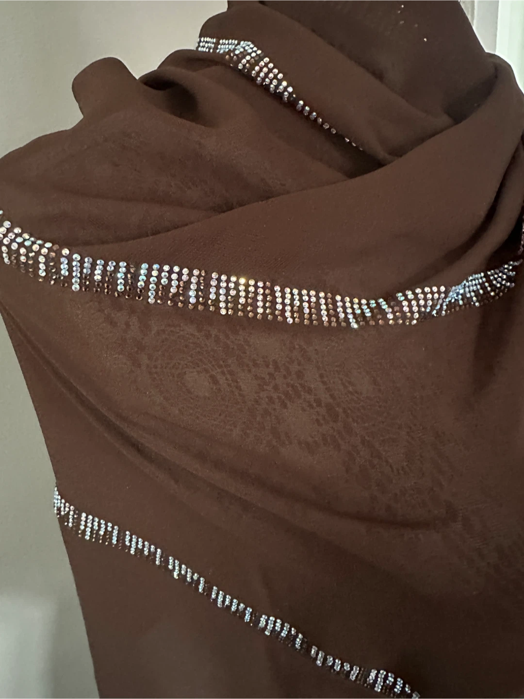 Brown Embellished Scarf/Shawl - $20 - photo 2