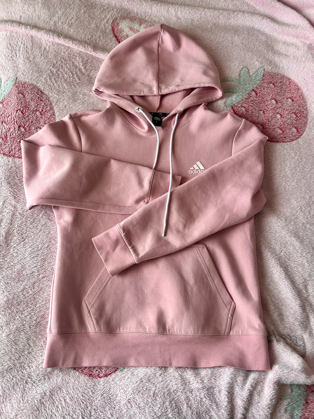 Adidas Women’s Pink Hoodie Sweatshirt - photo 2