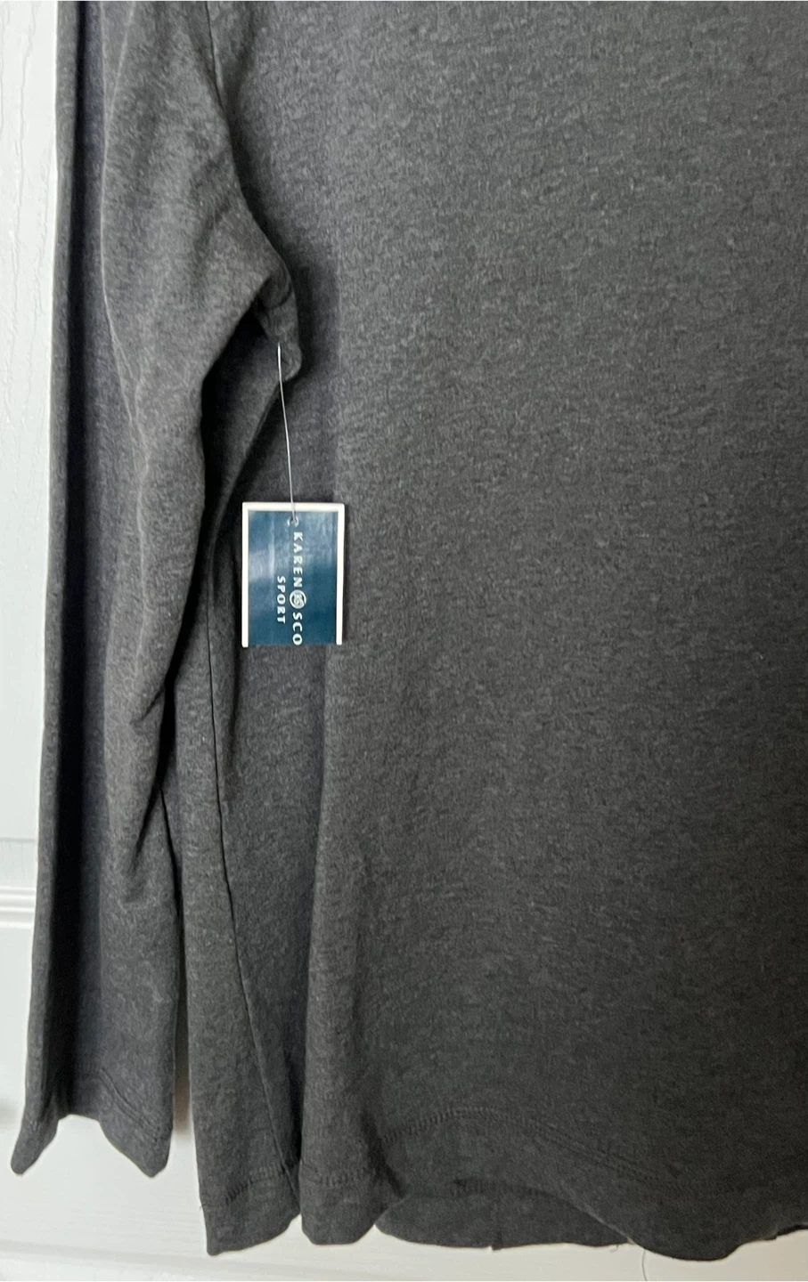 Karen Scott Sport Charcoal Grey Full Zip Jacket - Size Medium - photo 4