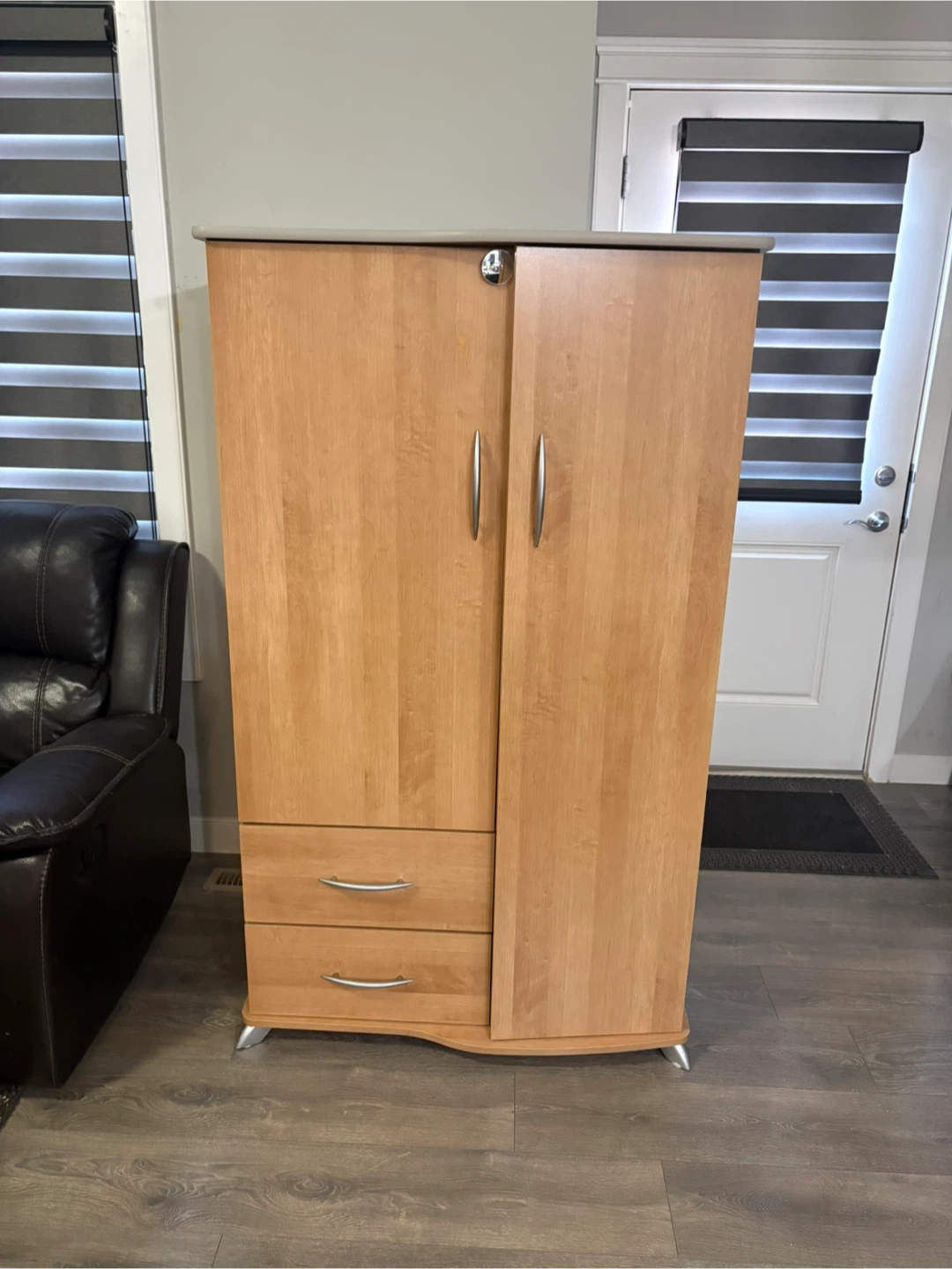 Wooden Wardrobe with Drawers