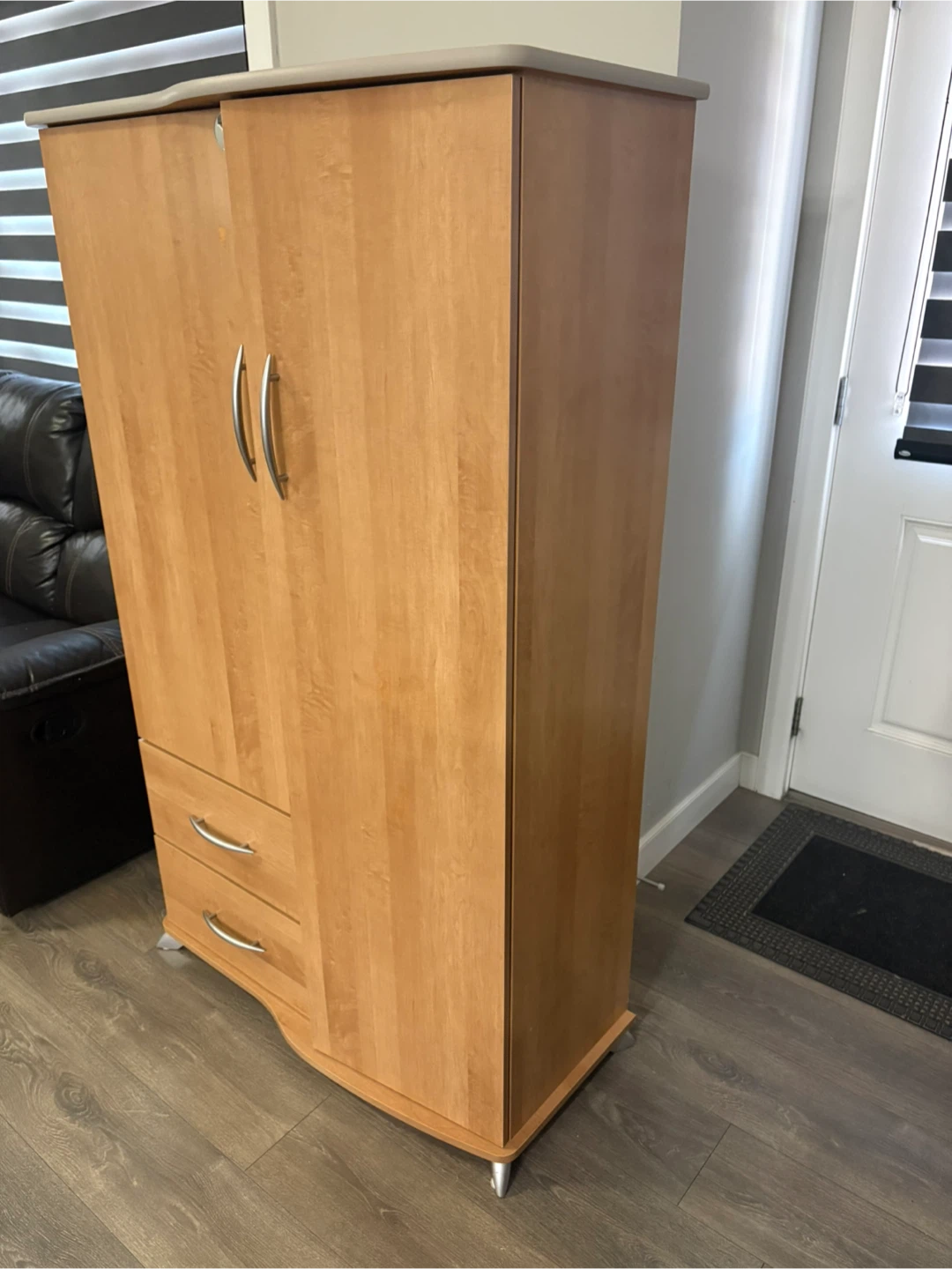 Wooden Wardrobe with Drawers - photo 3
