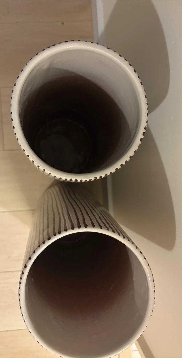 Pottery Barn -Pair of Decorative Cylindrical Vases - photo 2