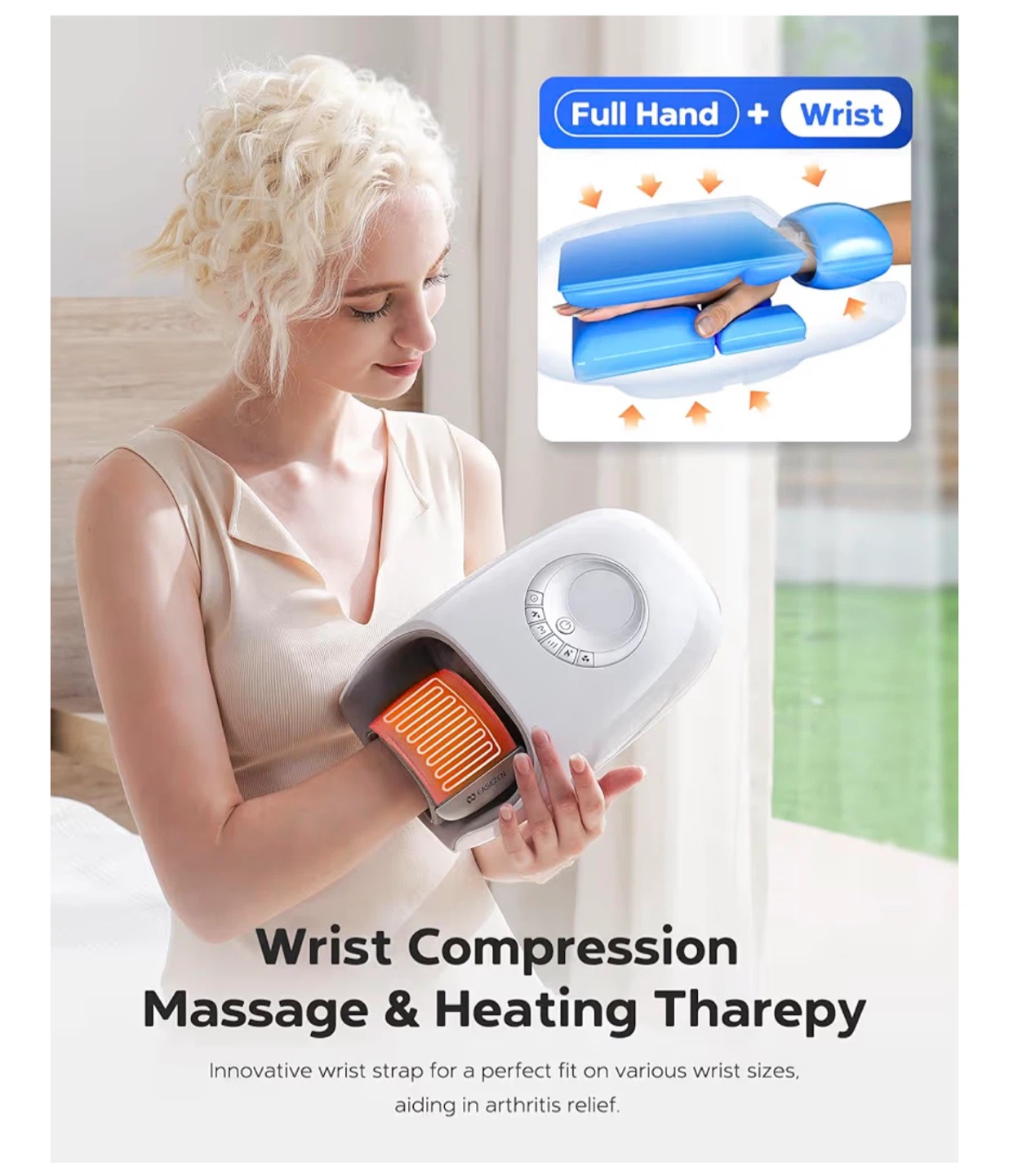 EASEZEN Cordless Hand Massager with Heat & Cooling - photo 4