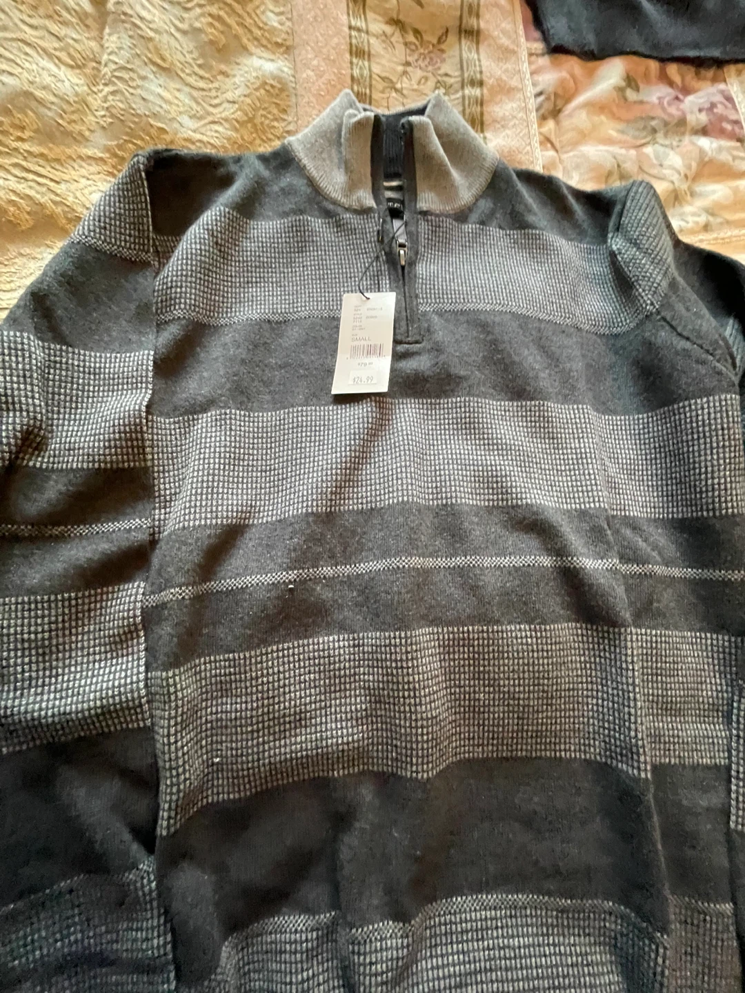 RITCHIE Men's 1/4 Zip Sweater size small