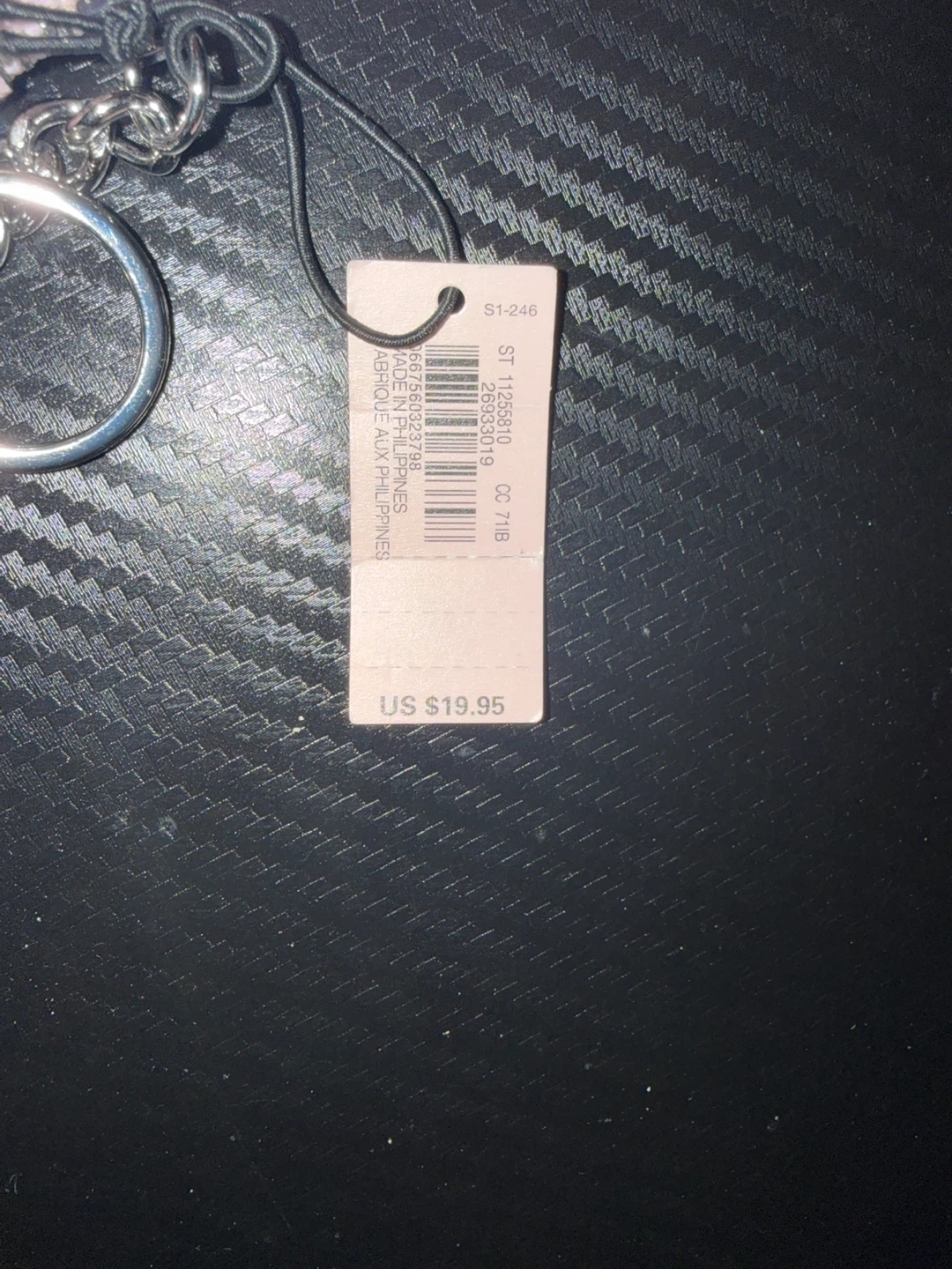 Victoria's Secret Pink Striped Card Holder with Keychain - photo 3