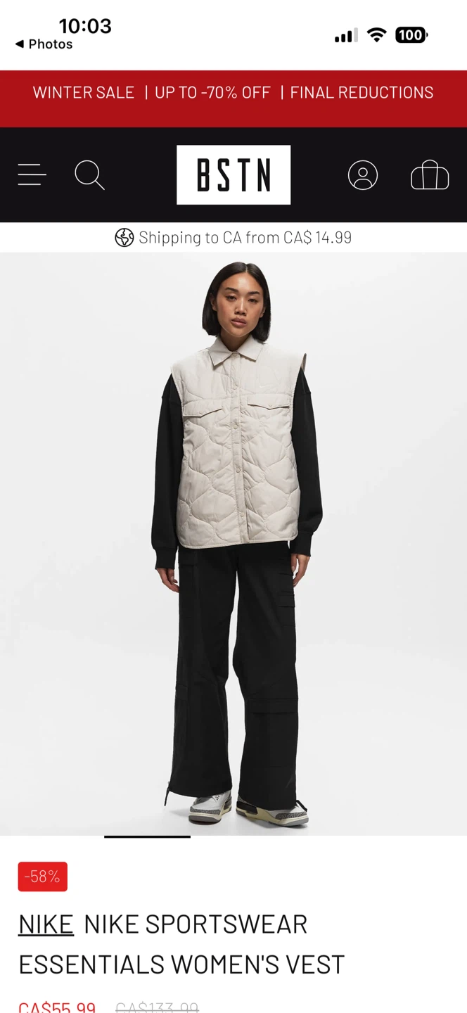 Nike Sportswear Essentials Women's Quilted Vest - photo 5