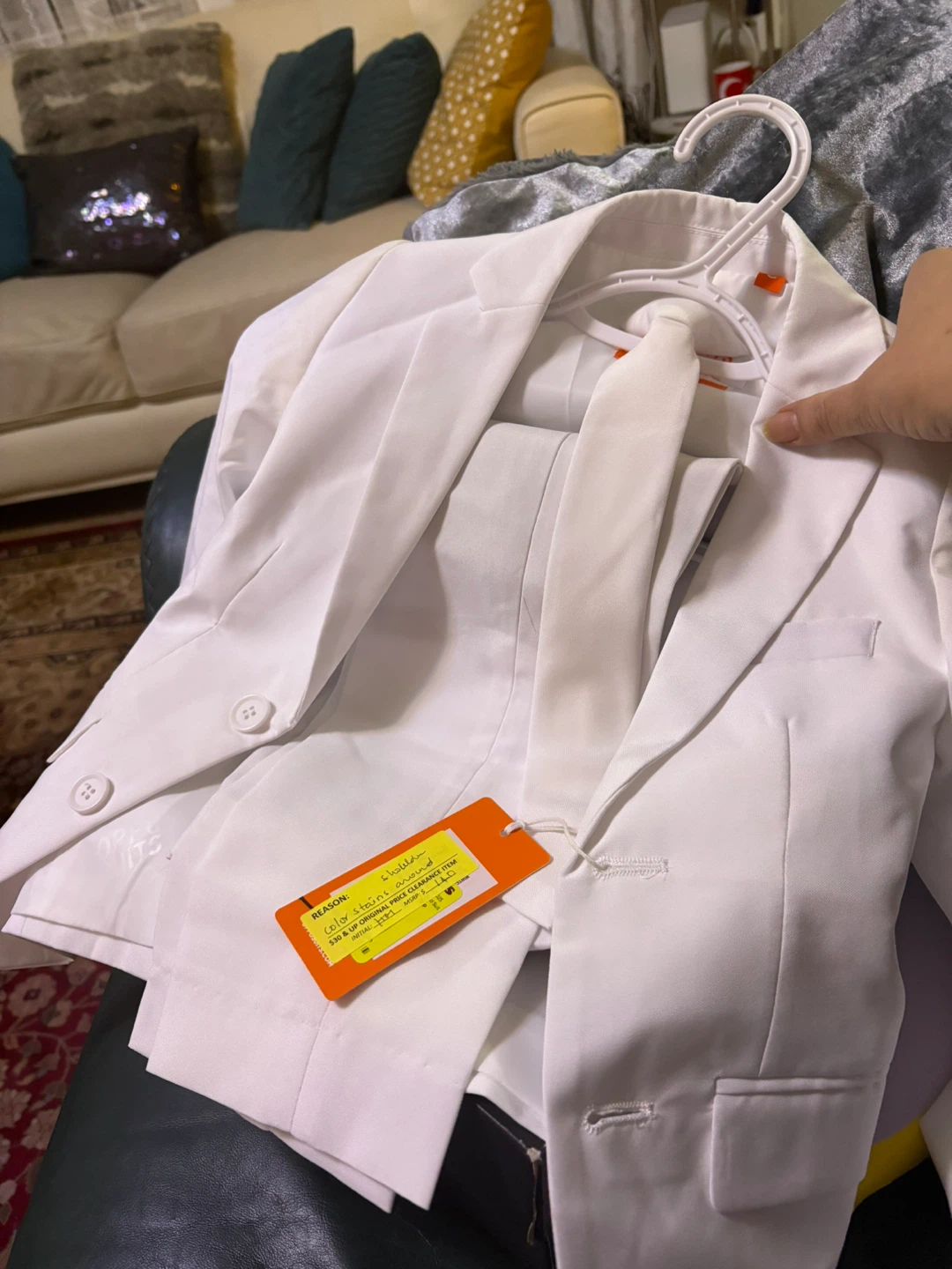 White Suit with Tie