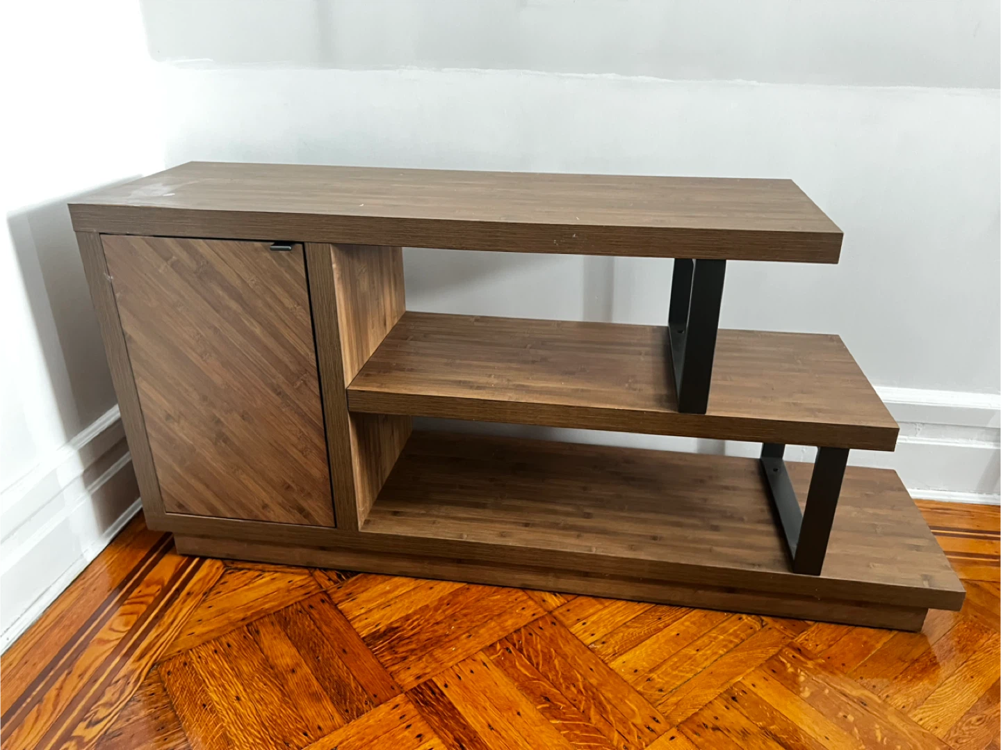 Wood and Metal Media Console / TV Stand