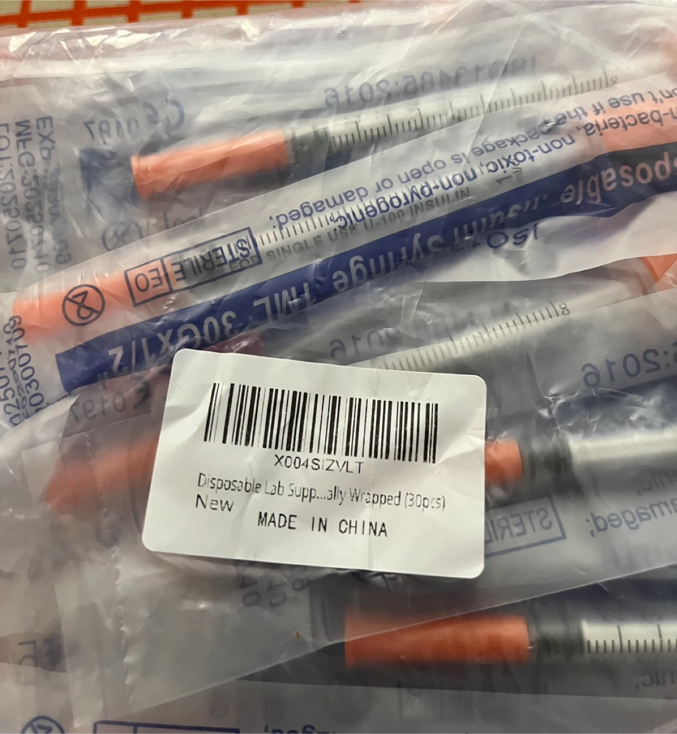 Disposable Insulin Syringes 1mL 30G x 1/2" - 30 Count - photo 3