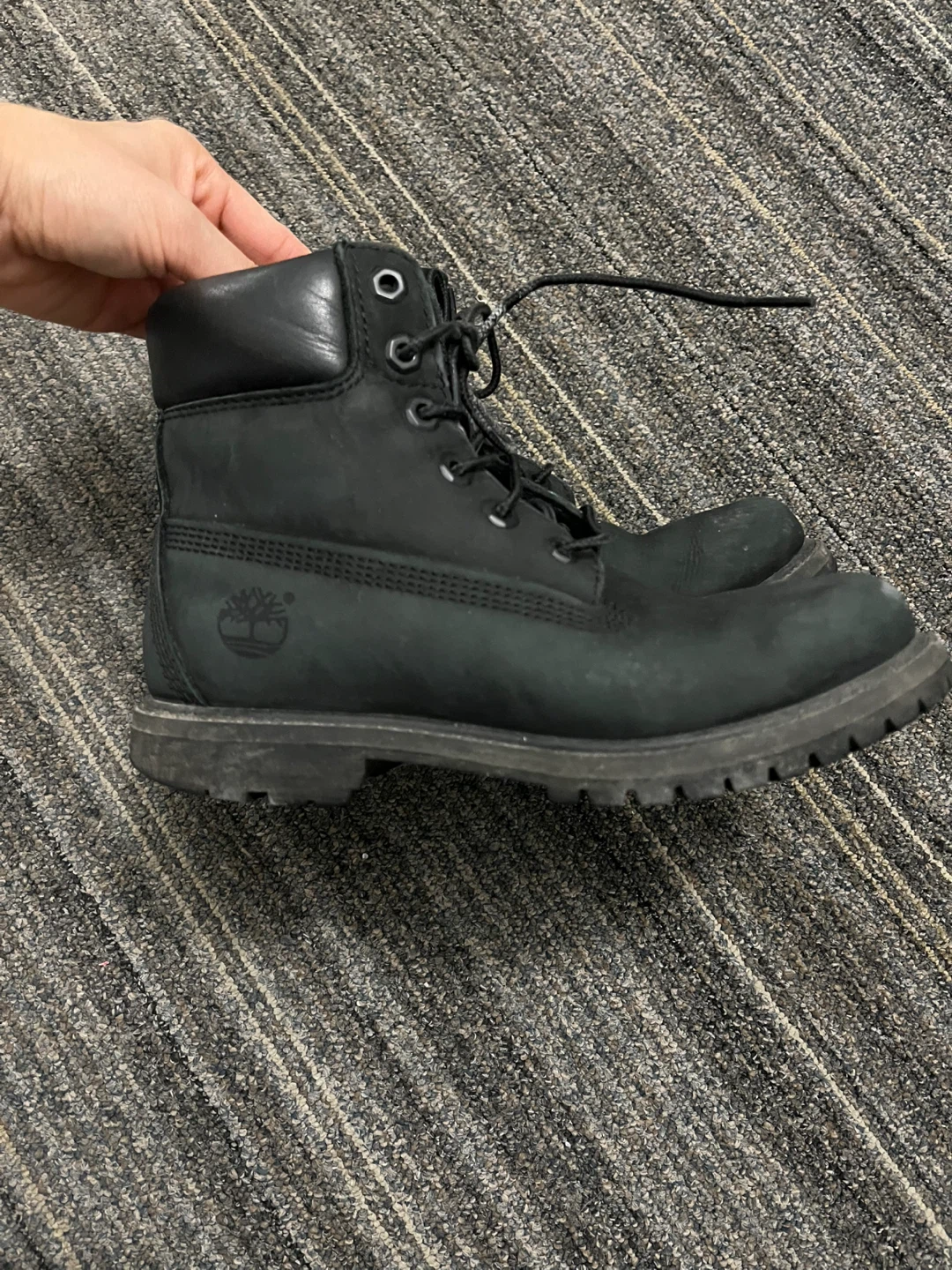 Women’s  Black Timberland Boots (size 6.5)