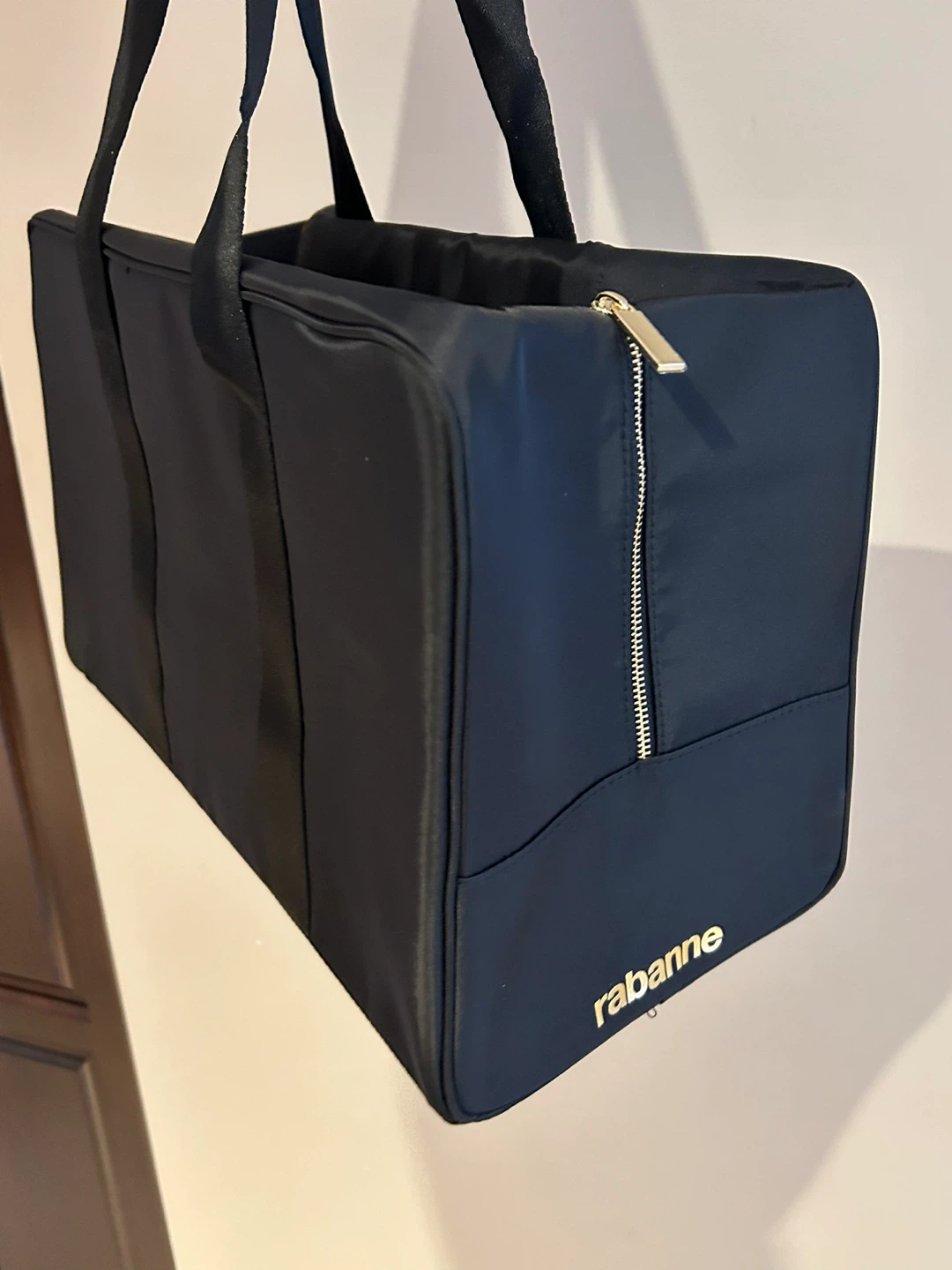 Rabanne Black Nylon Duffle Bag