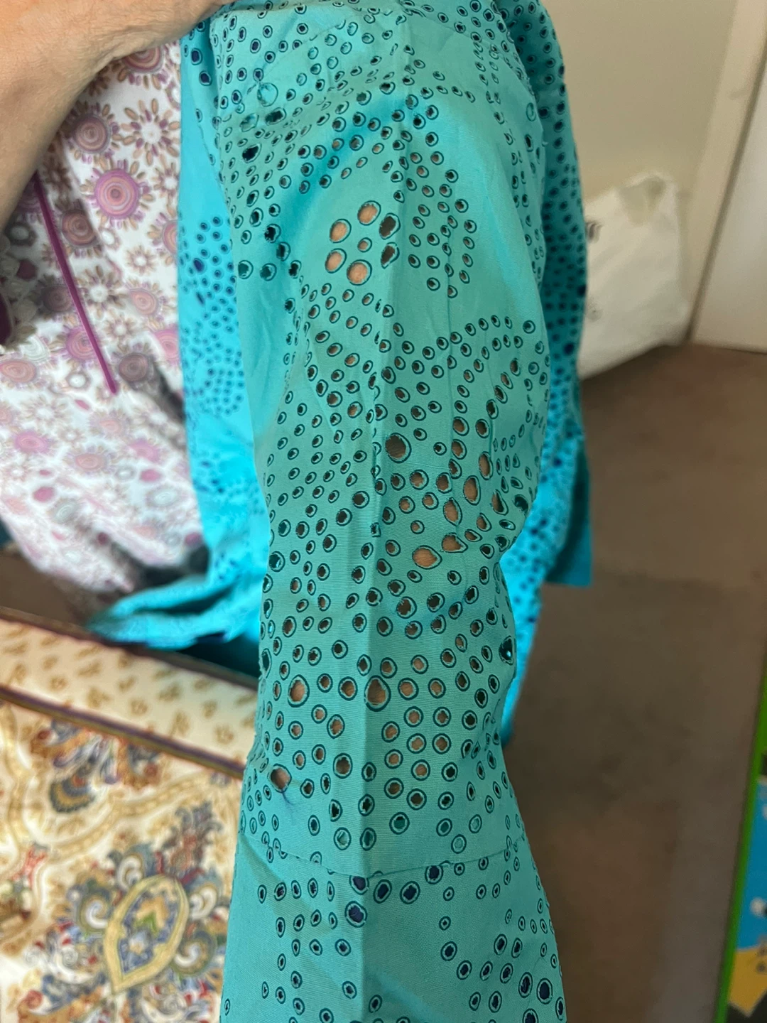 Blue Cut-out Jacket