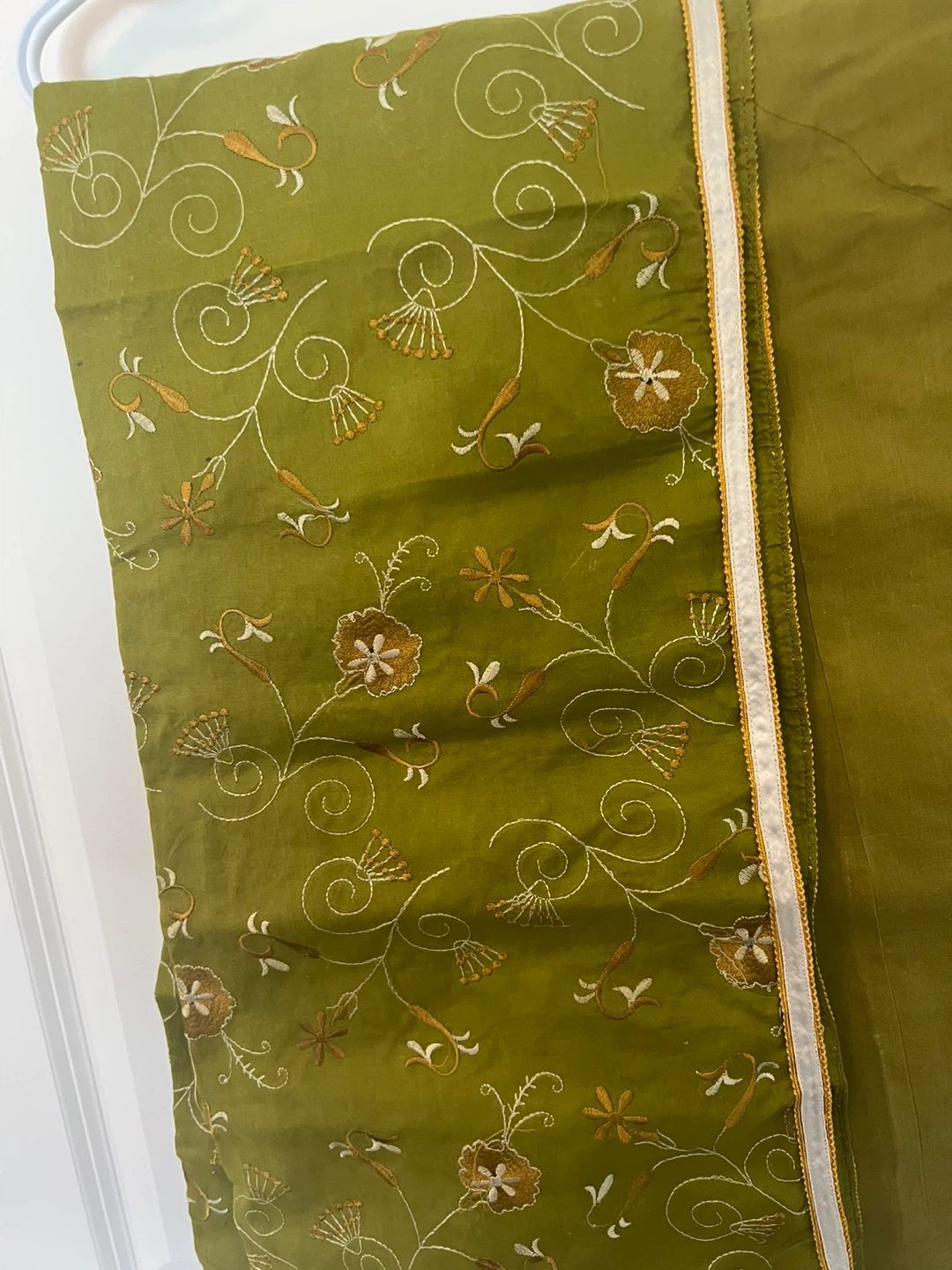 Green Embroidered Kurti with Pants