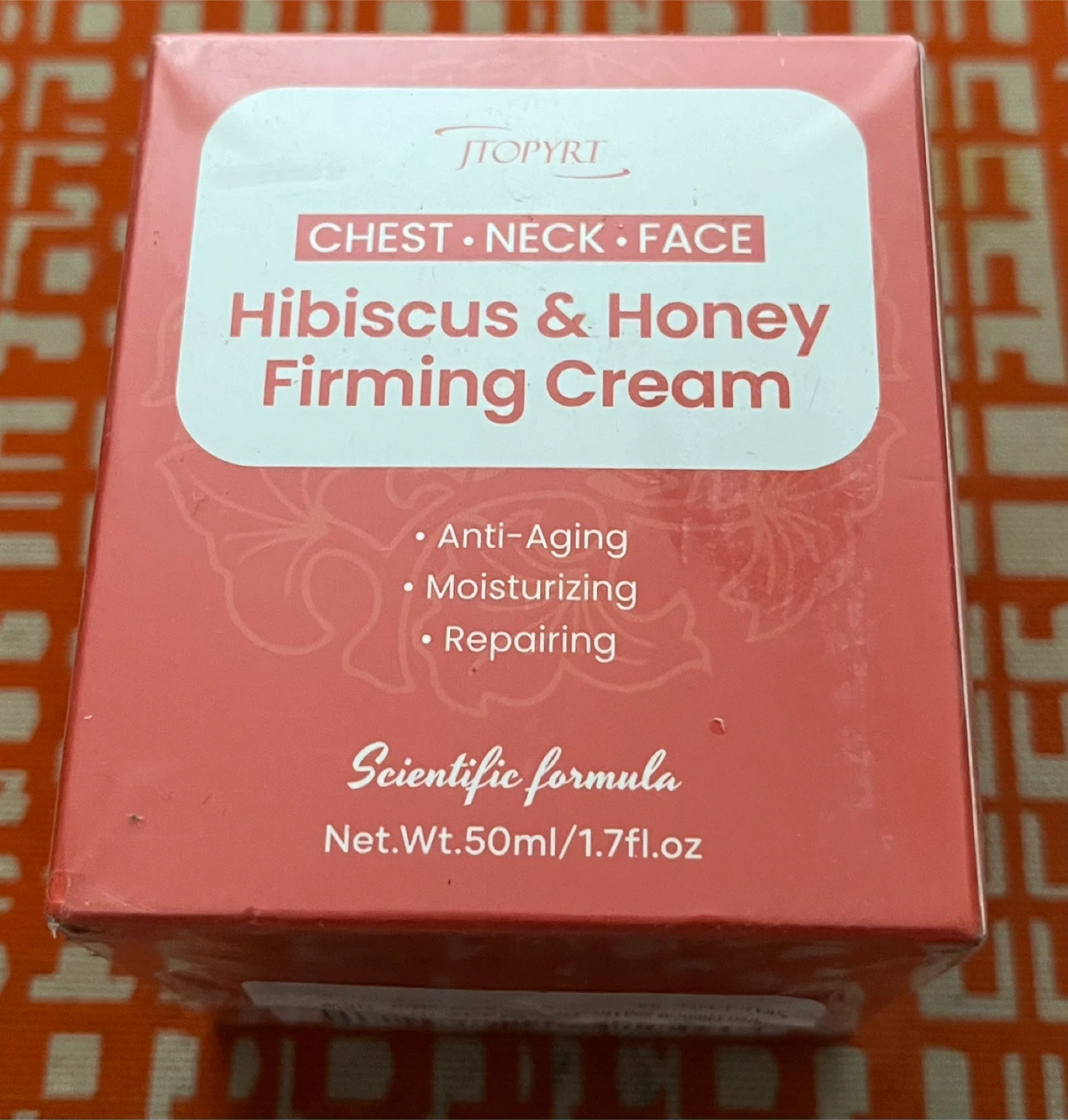 JTOPYRT Hibiscus & Honey Firming Cream for Chest, Neck, Face