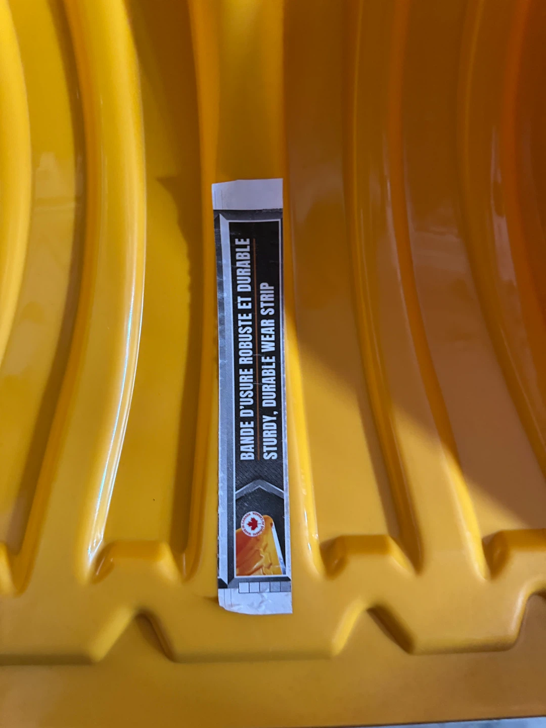 Yellow Snow Shovel with Sturdy Wear Strip - photo 2
