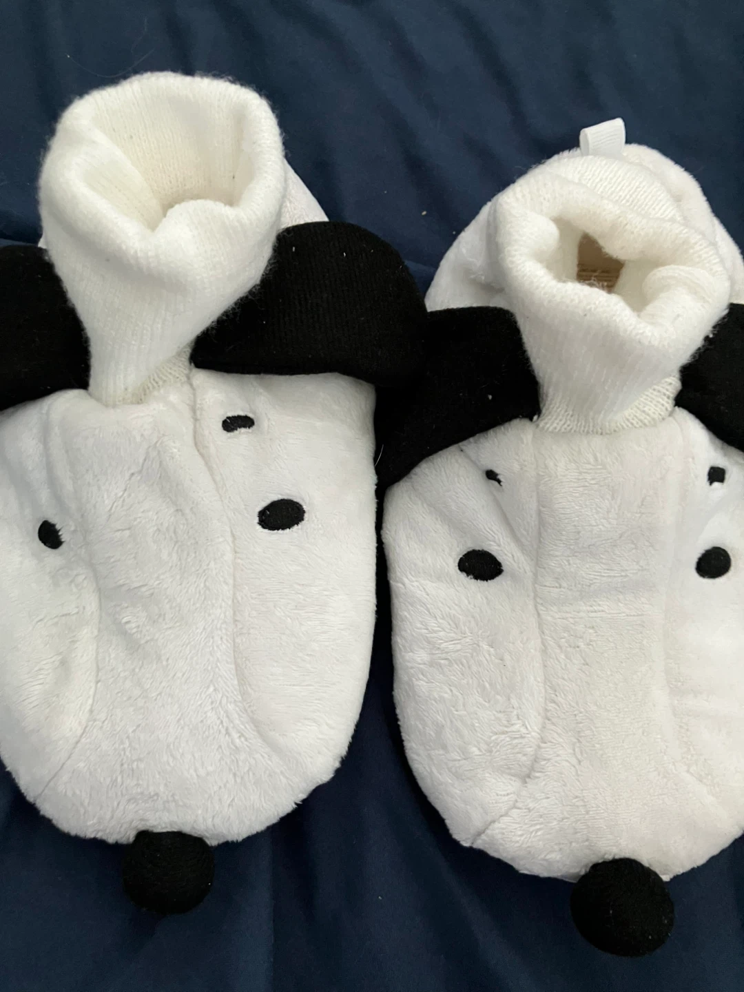 Dalmatian Plush Slippers Size L 9-10