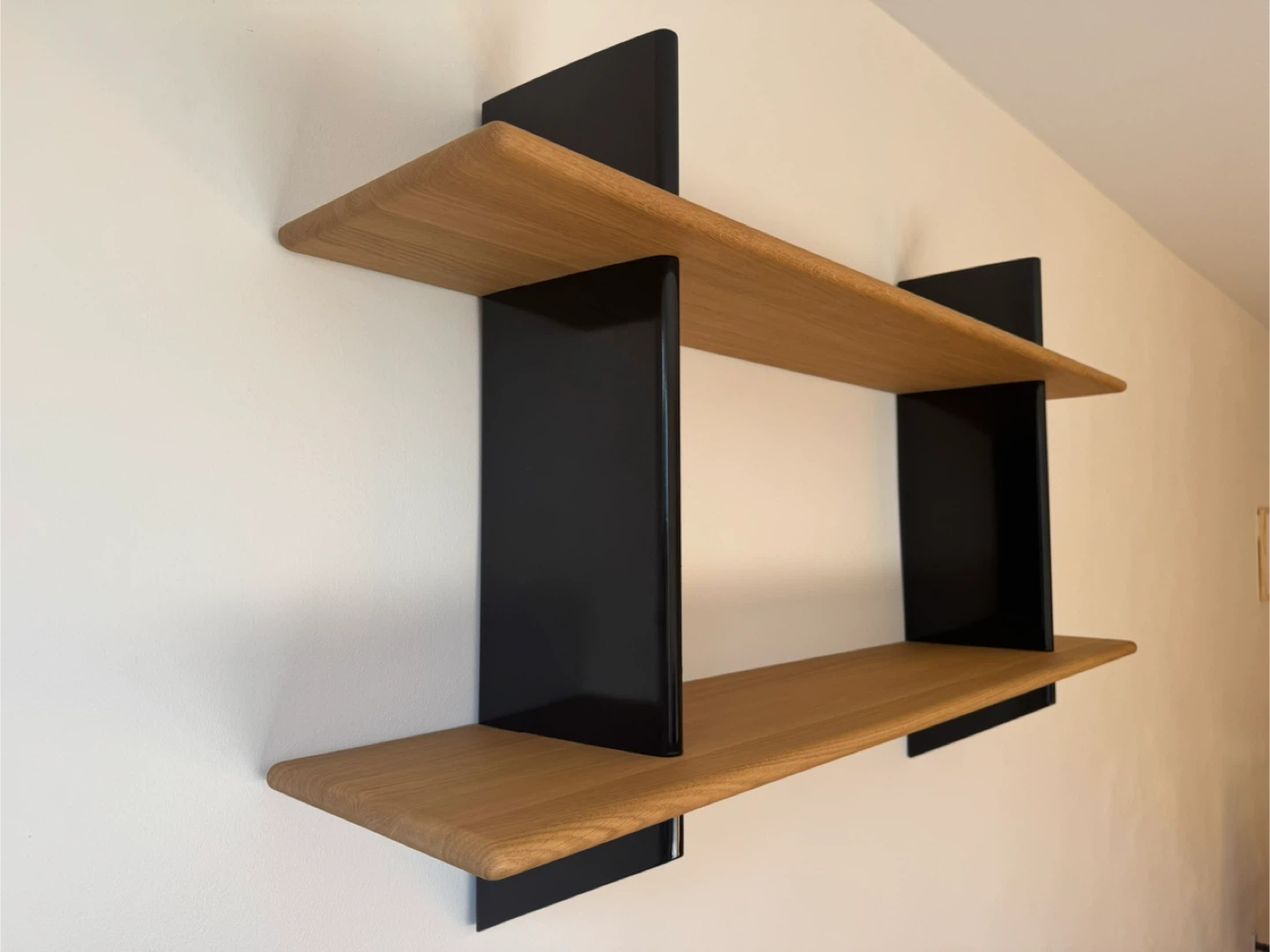 Floating Wall Shelf - Vitra, Jean Prouve, Oak and Black - photo 3