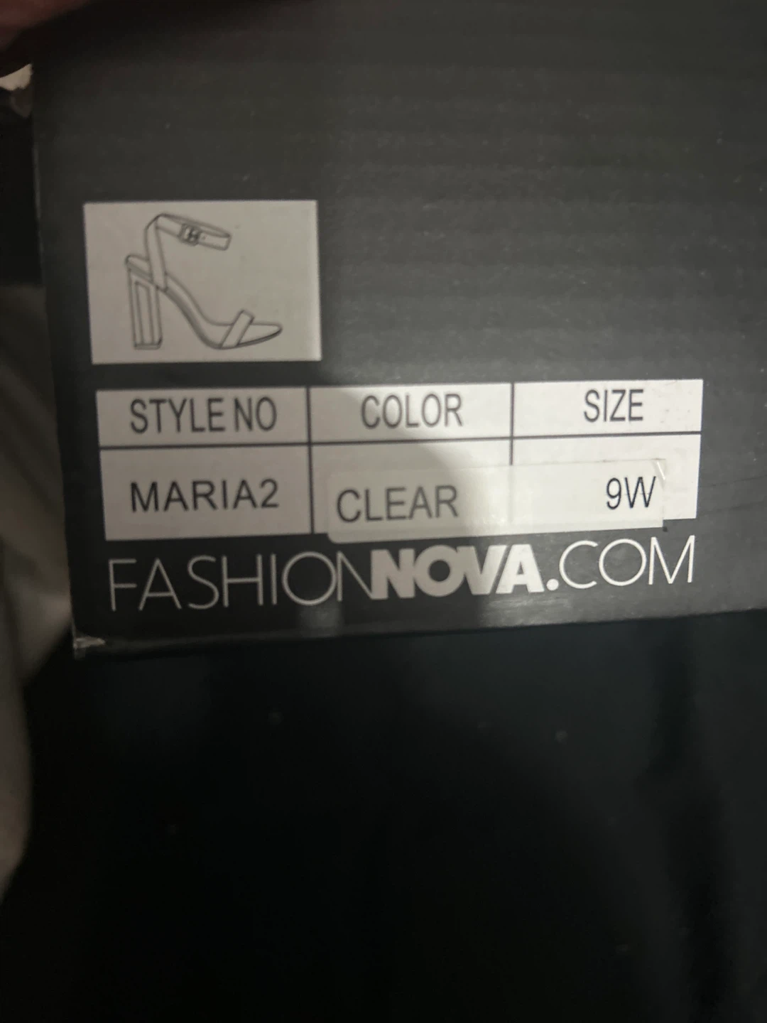 Fashion Nova Clear Block Heels - Size 9W - photo 3