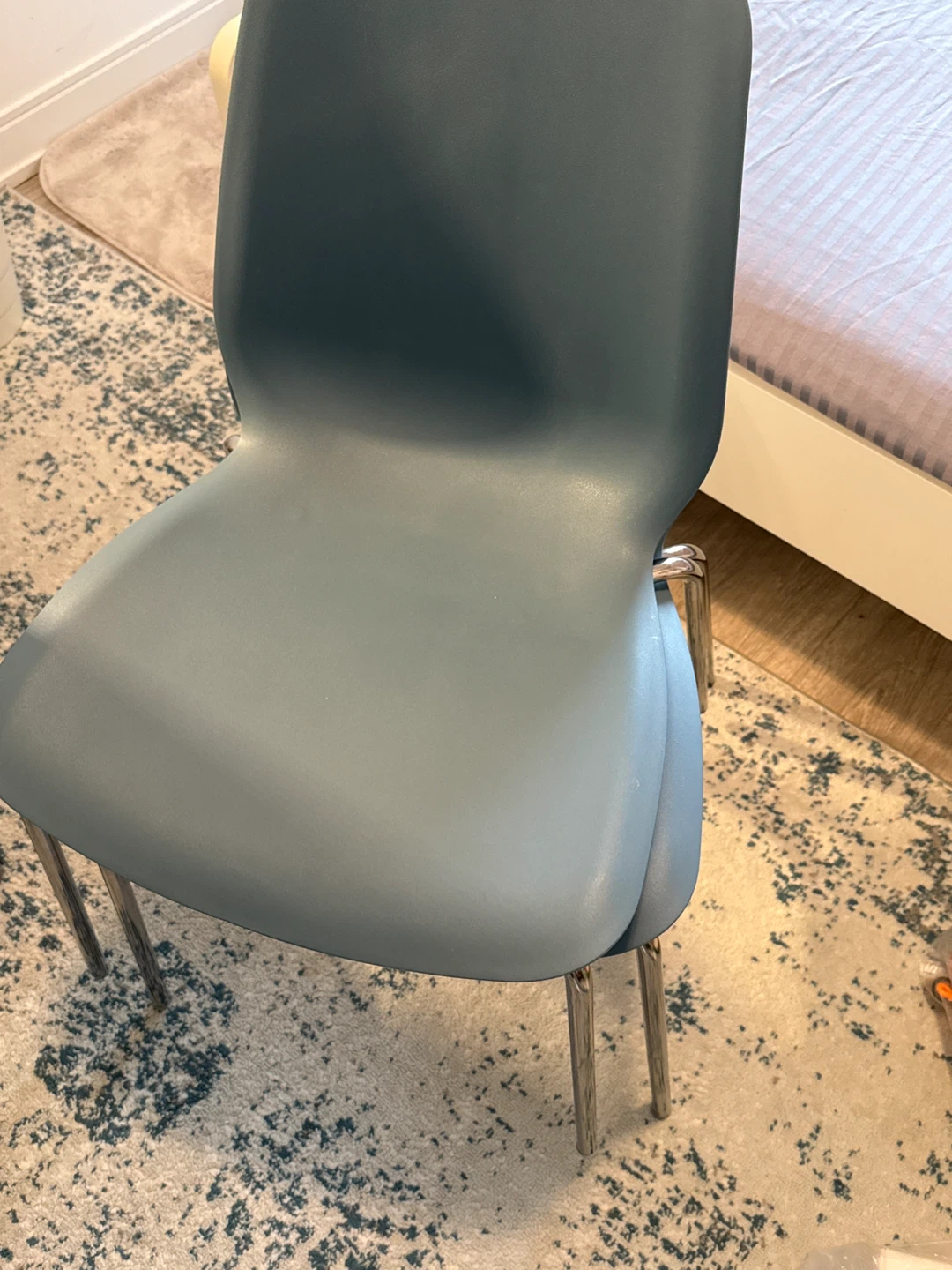 $5 for both two ikea skalsta blue chair - photo 2