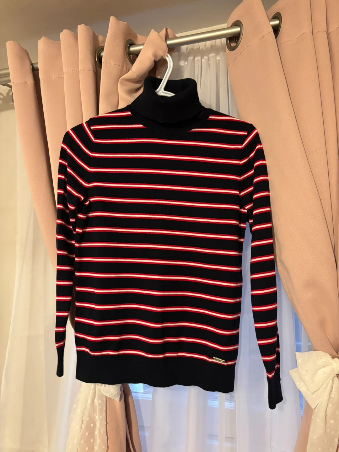 Tommy Hilfiger Striped Turtleneck Sweater Size S/P