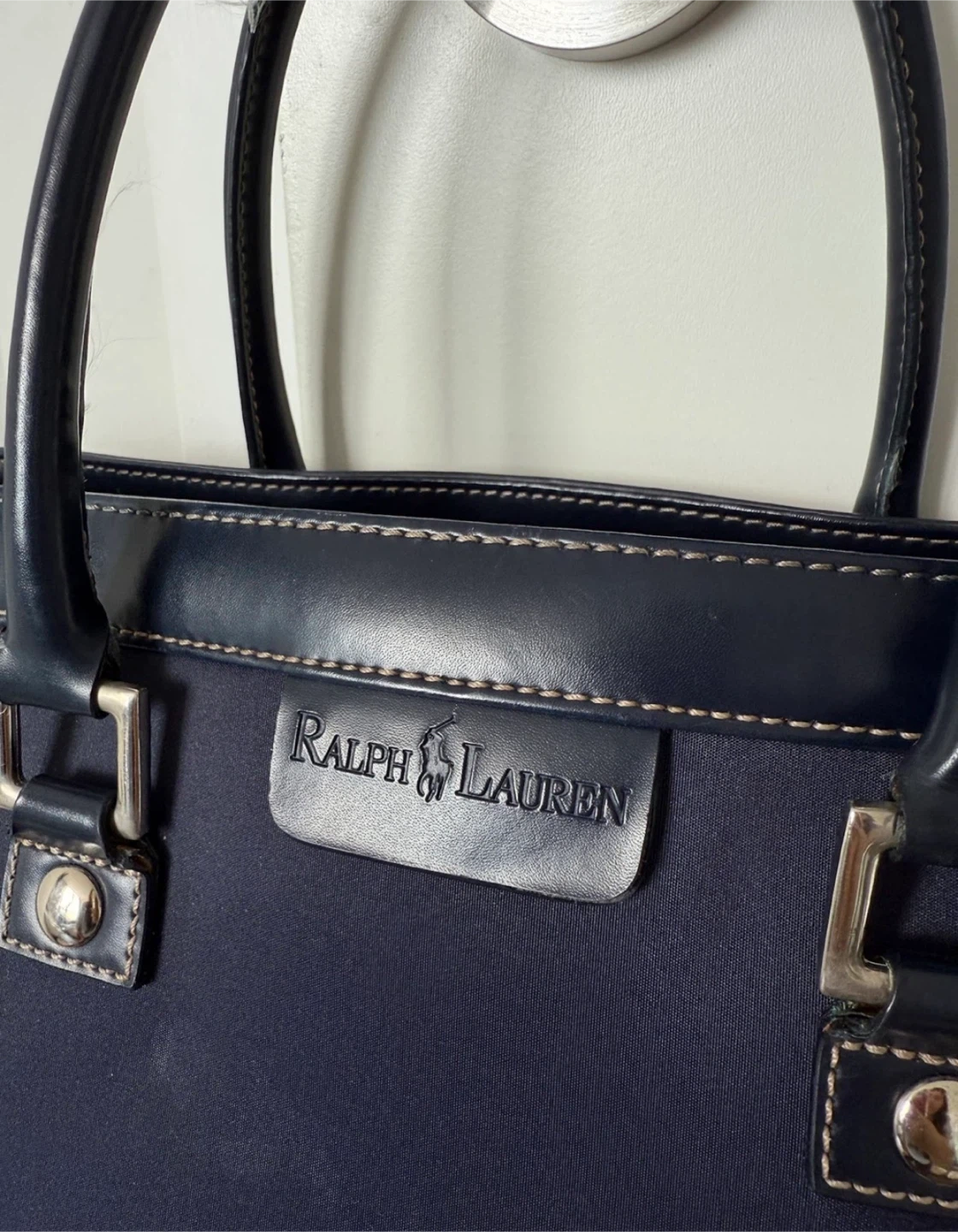 Ralph Lauren Navy Blue Tote Bag