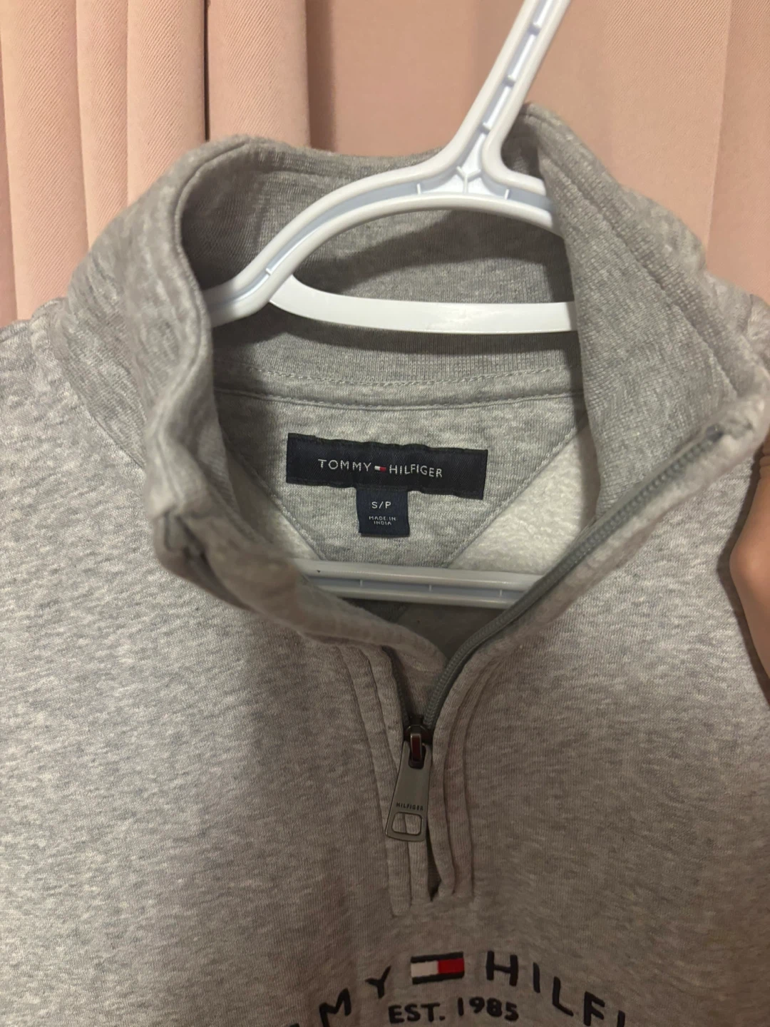 Tommy Hilfiger Grey 1/4 Zip Sweatshirt - photo 2