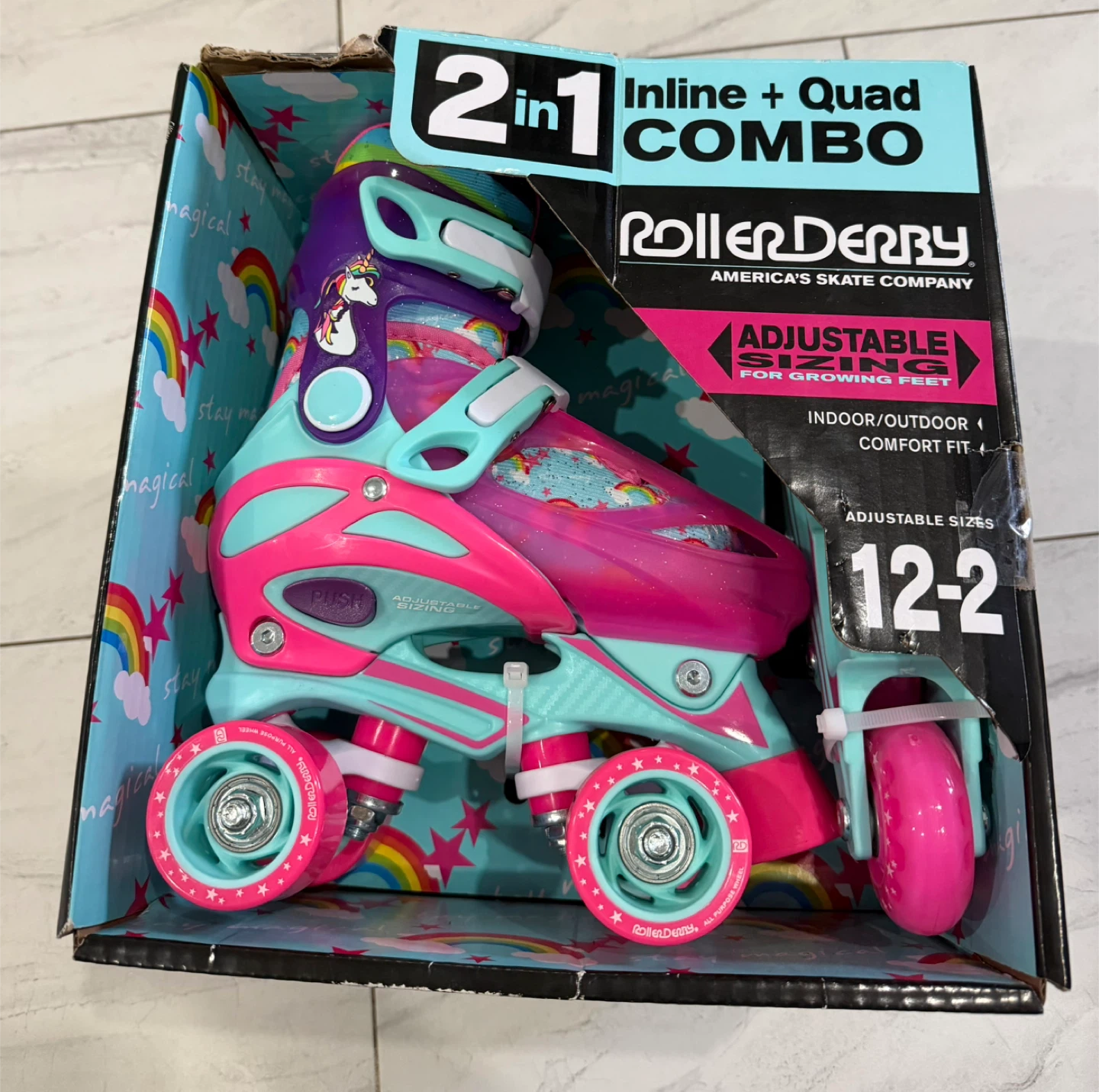 Roller Derby 2-in-1 Inline + Quad Combo Skates - photo 4