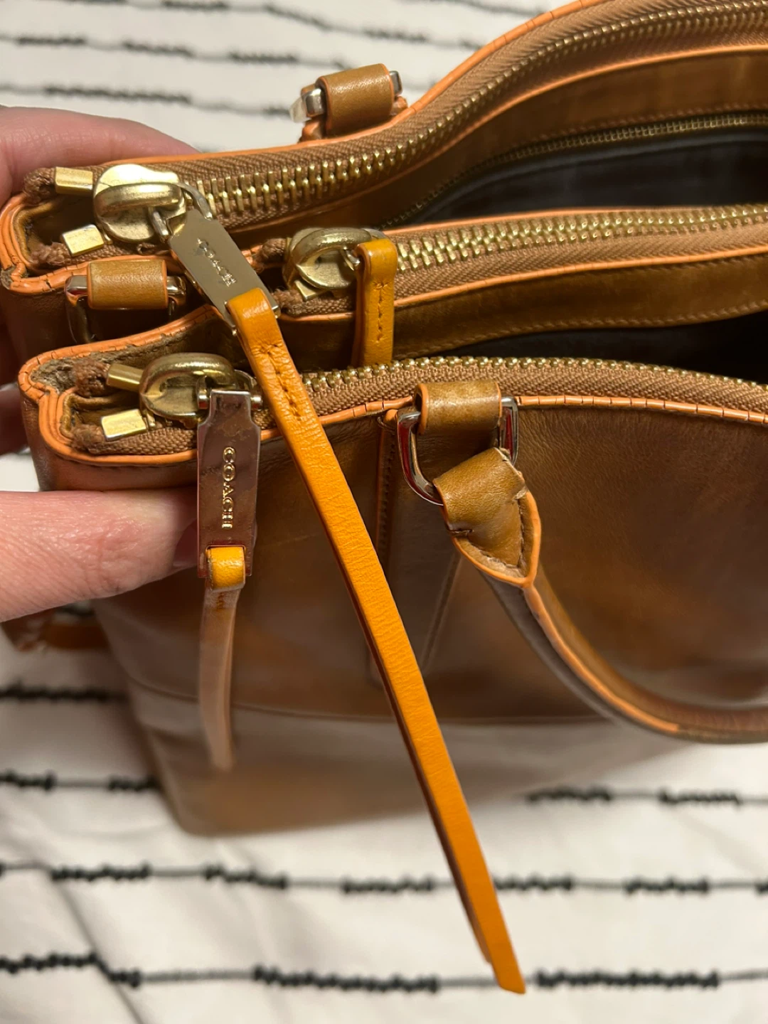 Coach Leather Tote Bag - photo 3