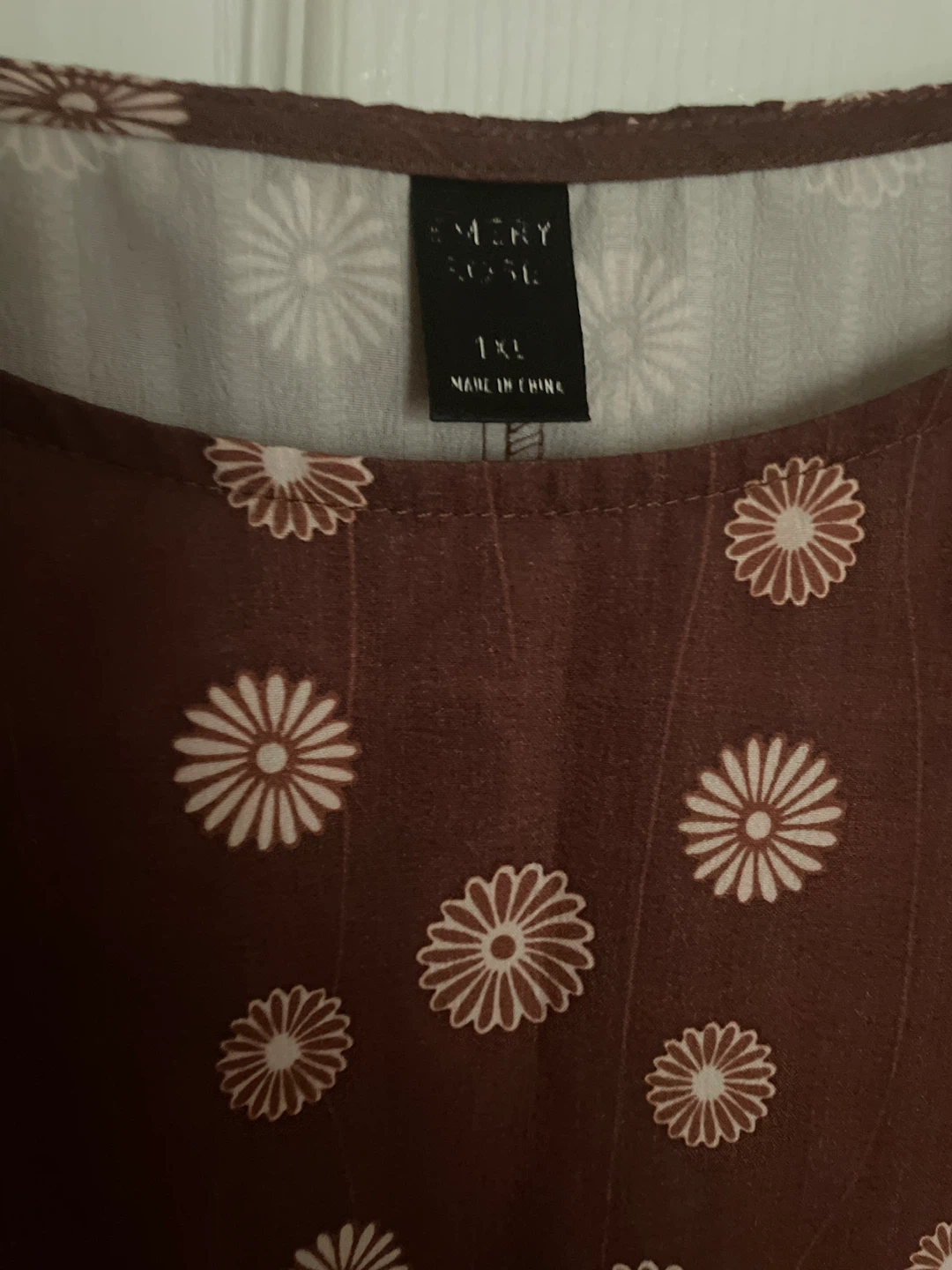 Woman Emery Rose Brown Floral Dress 1XL - photo 3