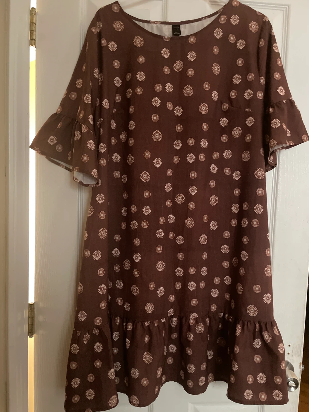 Woman Emery Rose Brown Floral Dress 1XL - photo 4