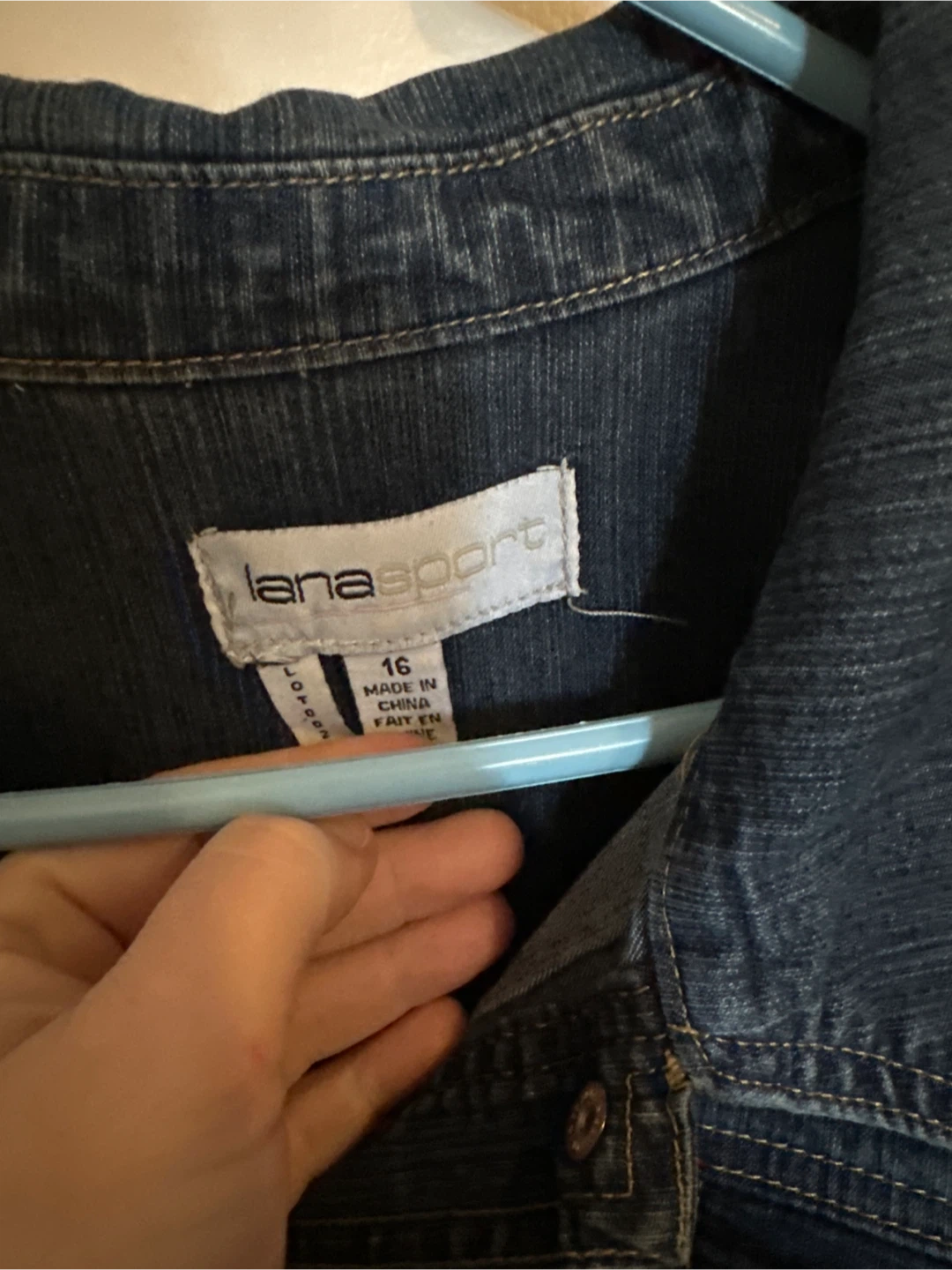 Lana Sport Denim Jacket - Size 16 - photo 2