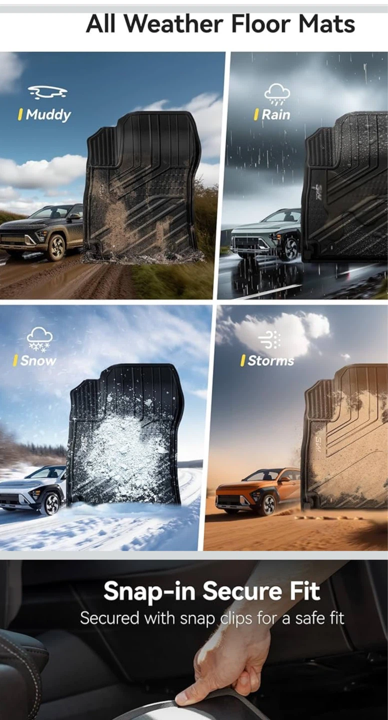 NEW All-Weather Floor Mats - Hyundai Kona 2024-2026 - photo 2