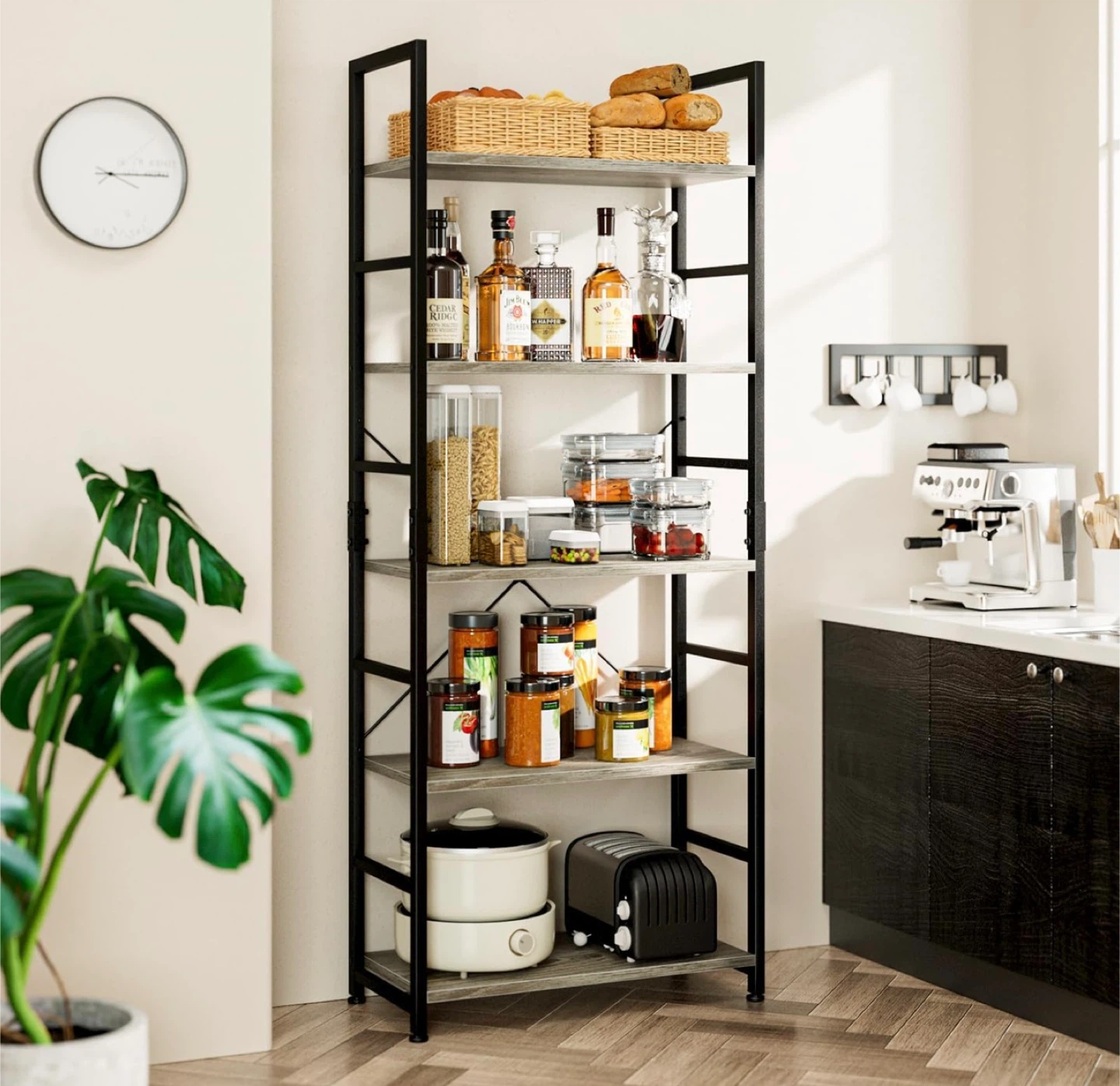 5 Tier Bookshelf Storage Shelf Unit - photo 3