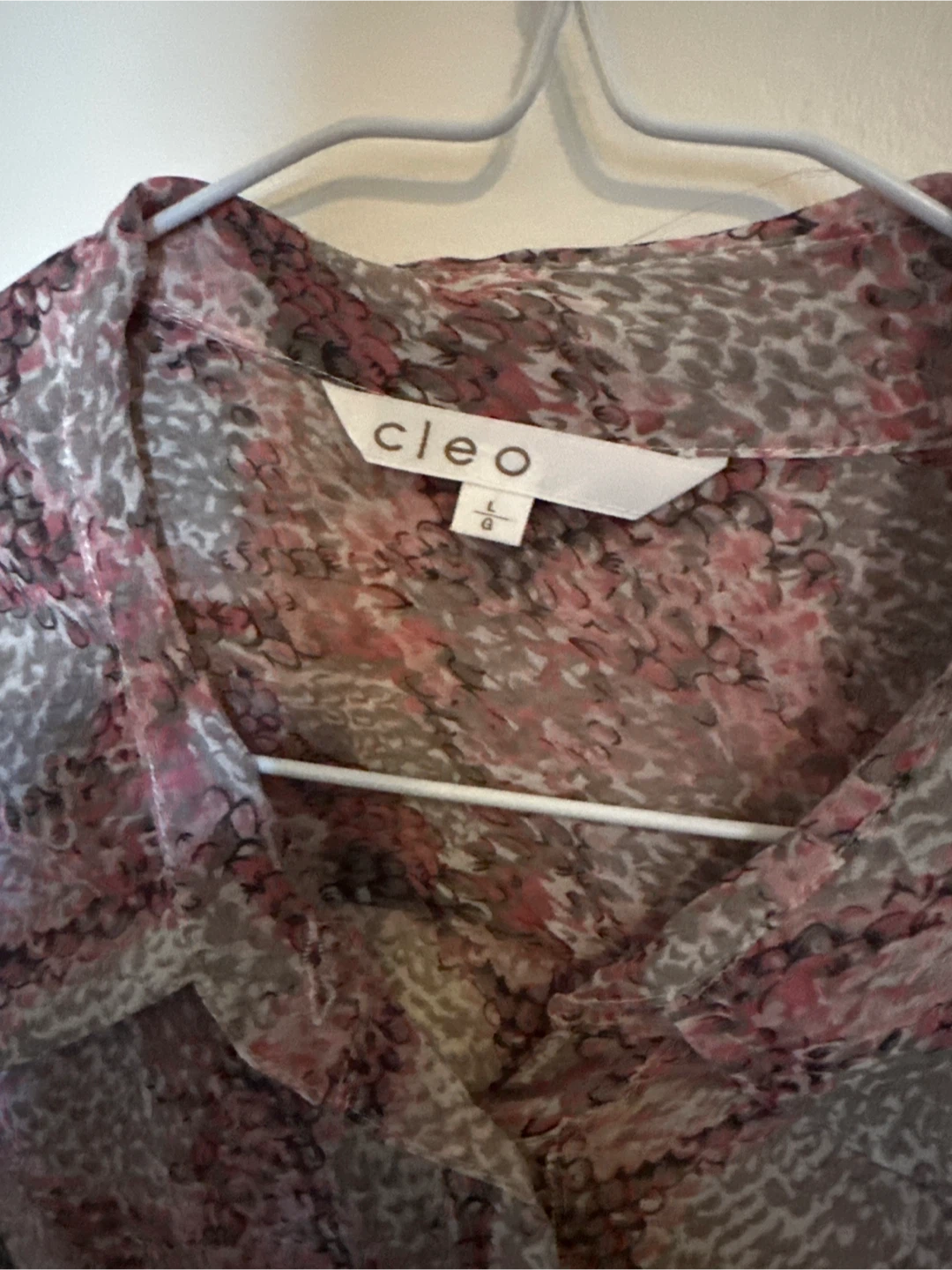 Cleo Women's Button-Up Blouse - Size L - photo 2