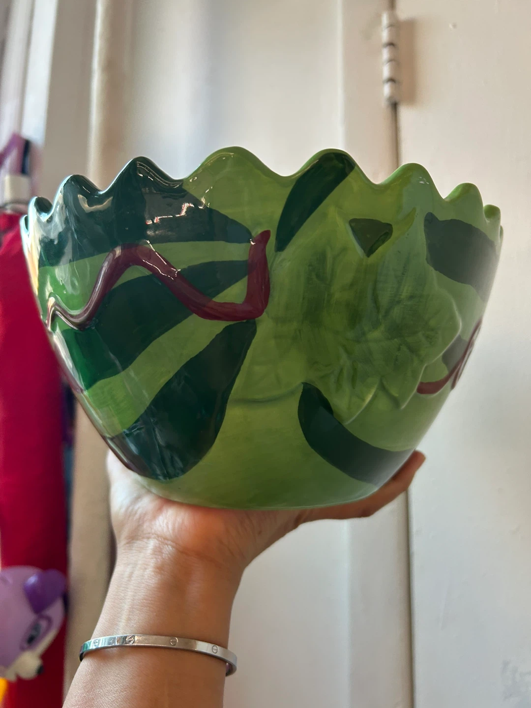Nantucket home watermelon bowl oval - photo 2