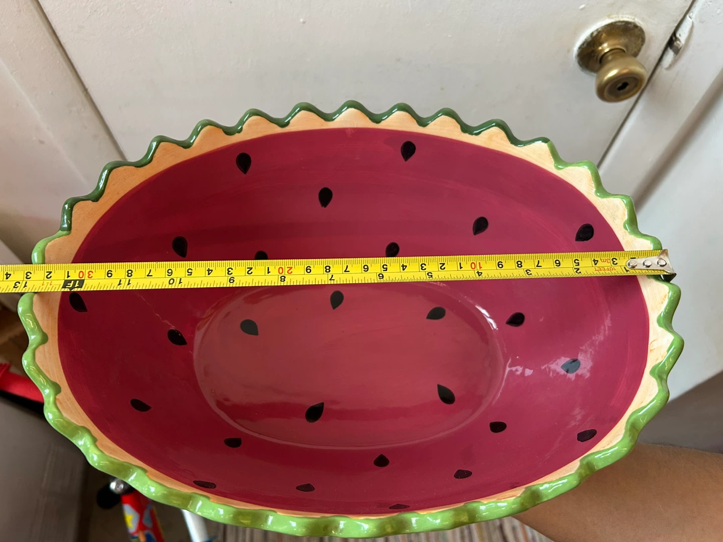 Nantucket home watermelon bowl oval - photo 5